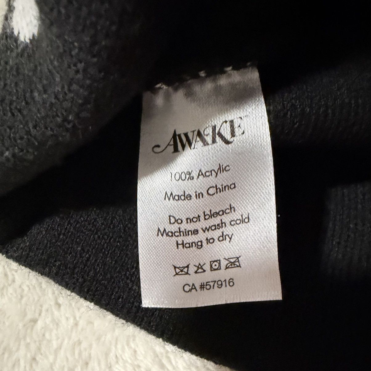 Awake NY Awake NY Block Out Logo Beanie Size ONE SIZE - 3 Thumbnail