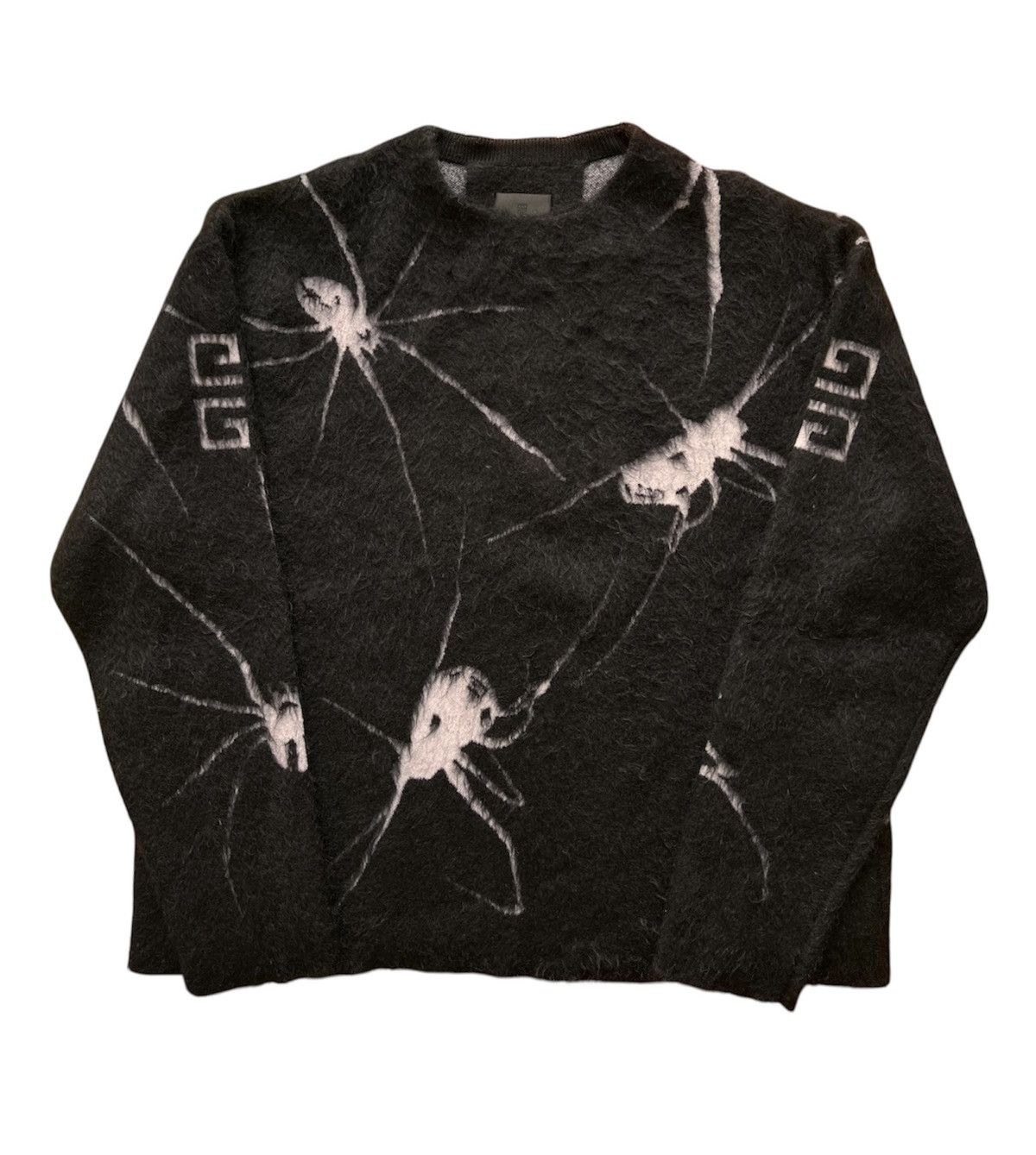 Givenchy Givenchy Spider Web Mohair Sweater Black net wool knitwear Size US L / EU 52-54 / 3 - 1 Thumbnail