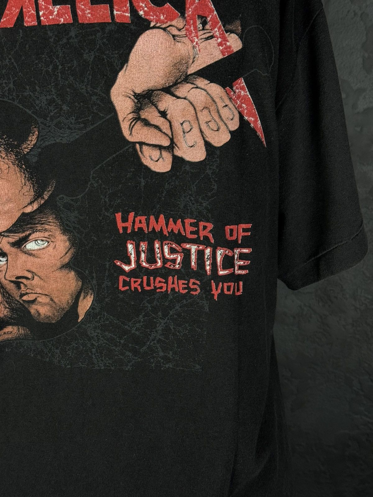 Band Tees 1988 Metallica Damaged Justice T-Shirt Vintage Big Logo Size US L / EU 52-54 / 3 - 12 Thumbnail