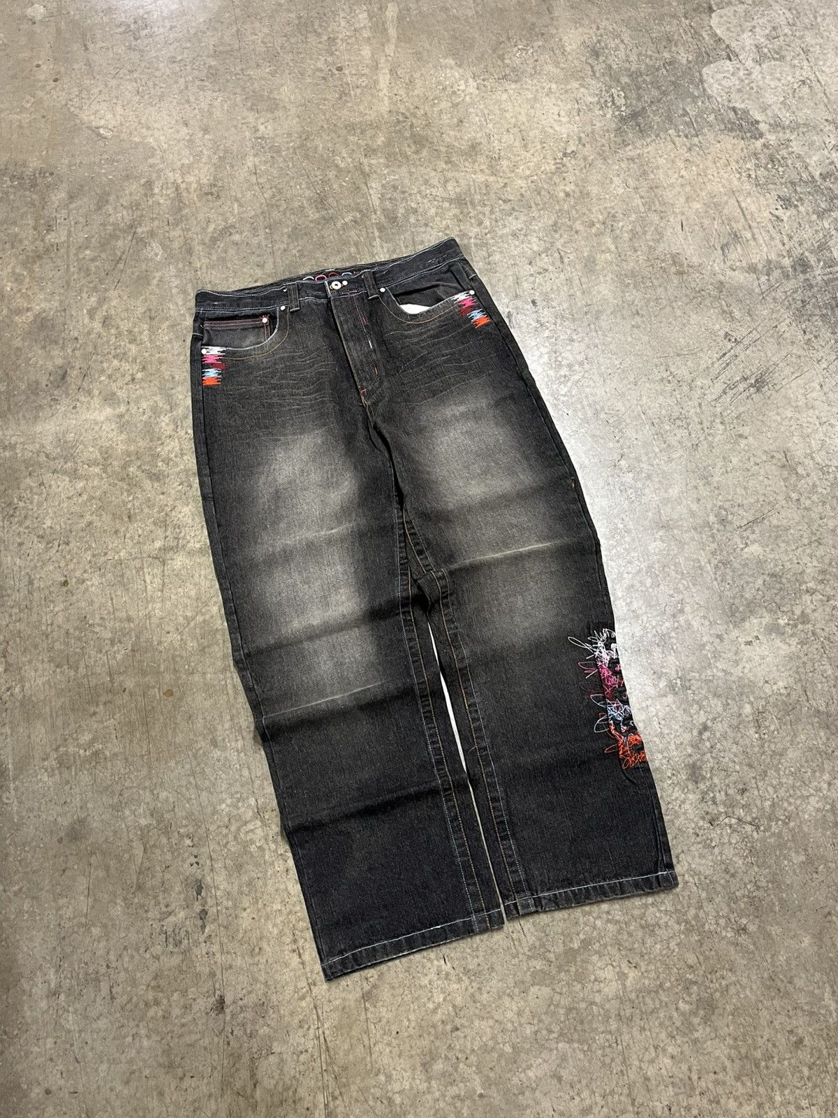 Coogi × Southpole Y2k baggy fit Coogi wide leg embroidered denim skater hype Size US 36 / EU 52 - 1 Thumbnail