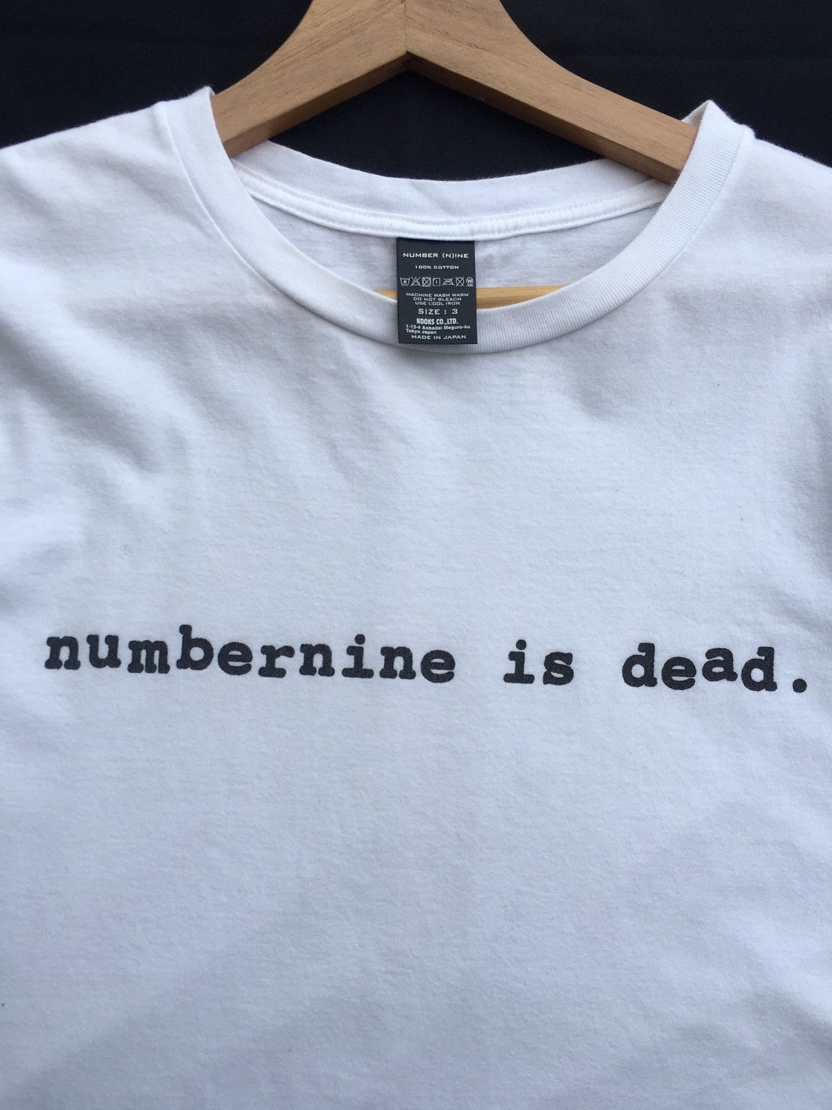 Number (N)ine Rare Number Nine is dead. Printed Tshirt Size US L / EU 52-54 / 3 - 11 Thumbnail