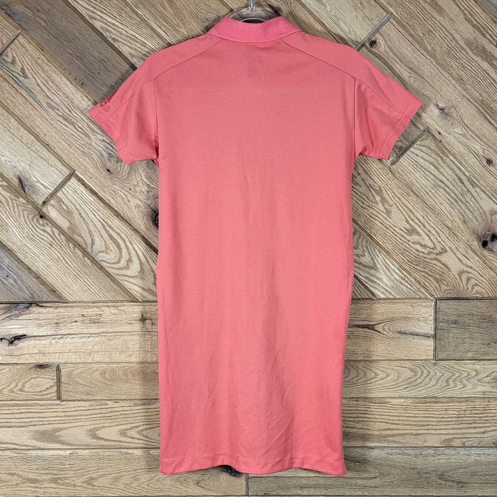 Adidas Adidas Polo Dress Womens Size S Coral Pink Quarter Zip Short Sleeve Side Zippers Dress Size S / US 4 / IT 40 - 4 Thumbnail