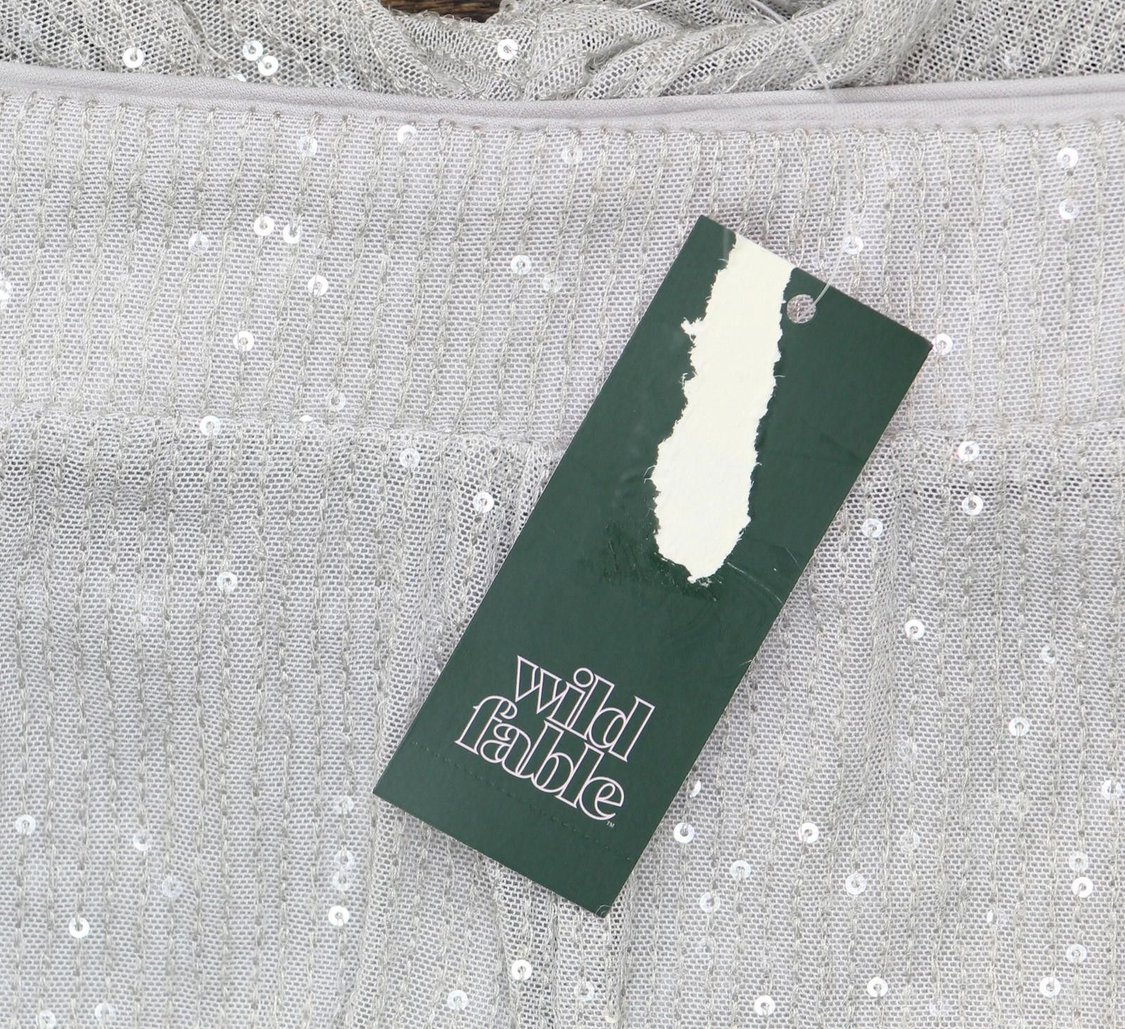 Designer Nwt Wild Fable Leg Holiday Sequin Pants 91904446 Gray 2xl Size 42" / US 20 - 3 Thumbnail