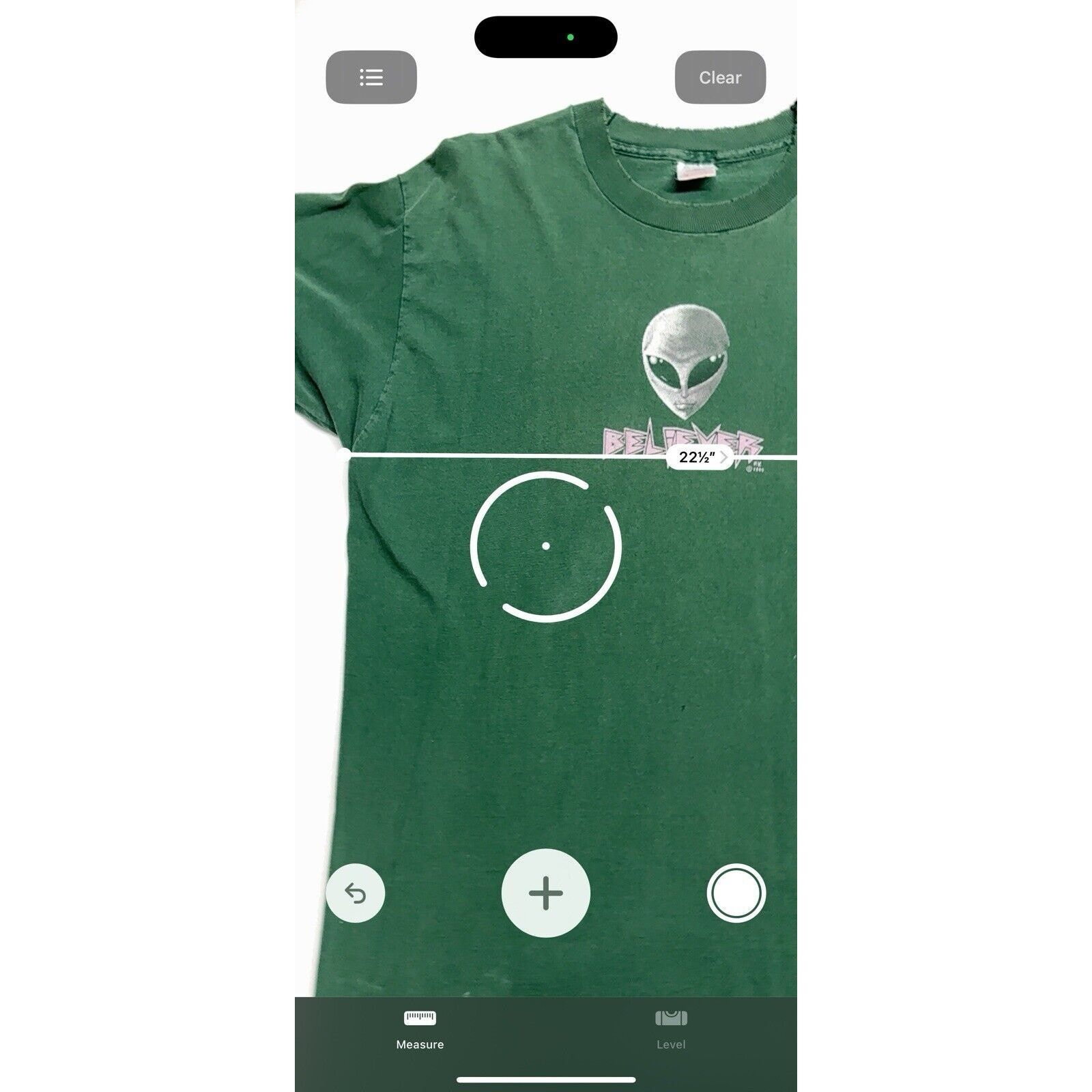 1995 Alien Workshop “BELIEVER” Green Skateboard TShirt Green Short Sleeve T Shirts