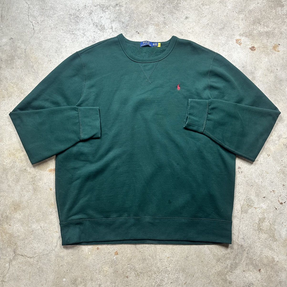 Polo Ralph Lauren Pine Green Polo Ralph Lauren Sweatshirt Crewneck Size XXL Size US XXL / EU 58 / 5 - 1 Thumbnail