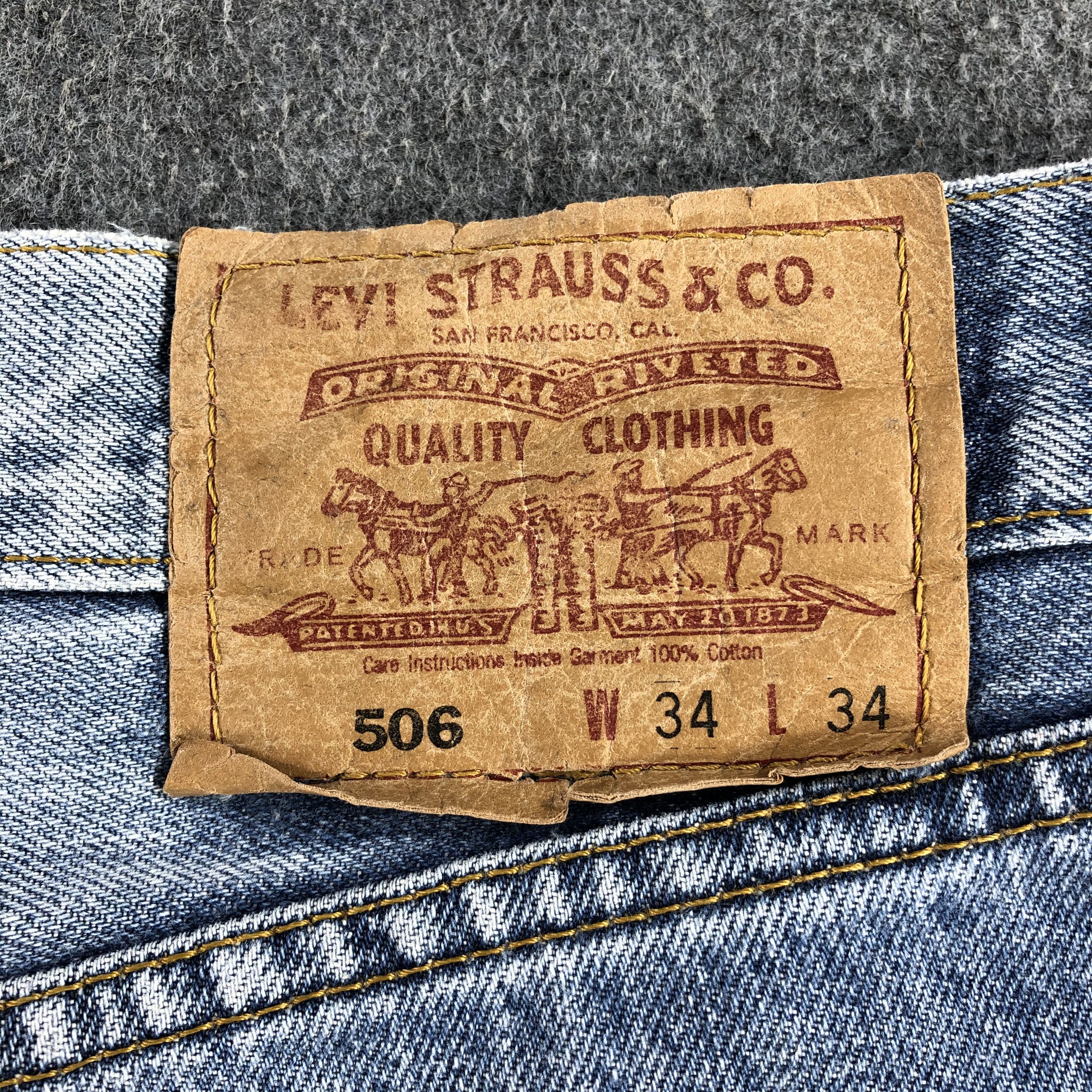 Levi's Vintage 90s Blue Wash Levis 506 Jeans-J1885 Size US 33 - 5 Thumbnail