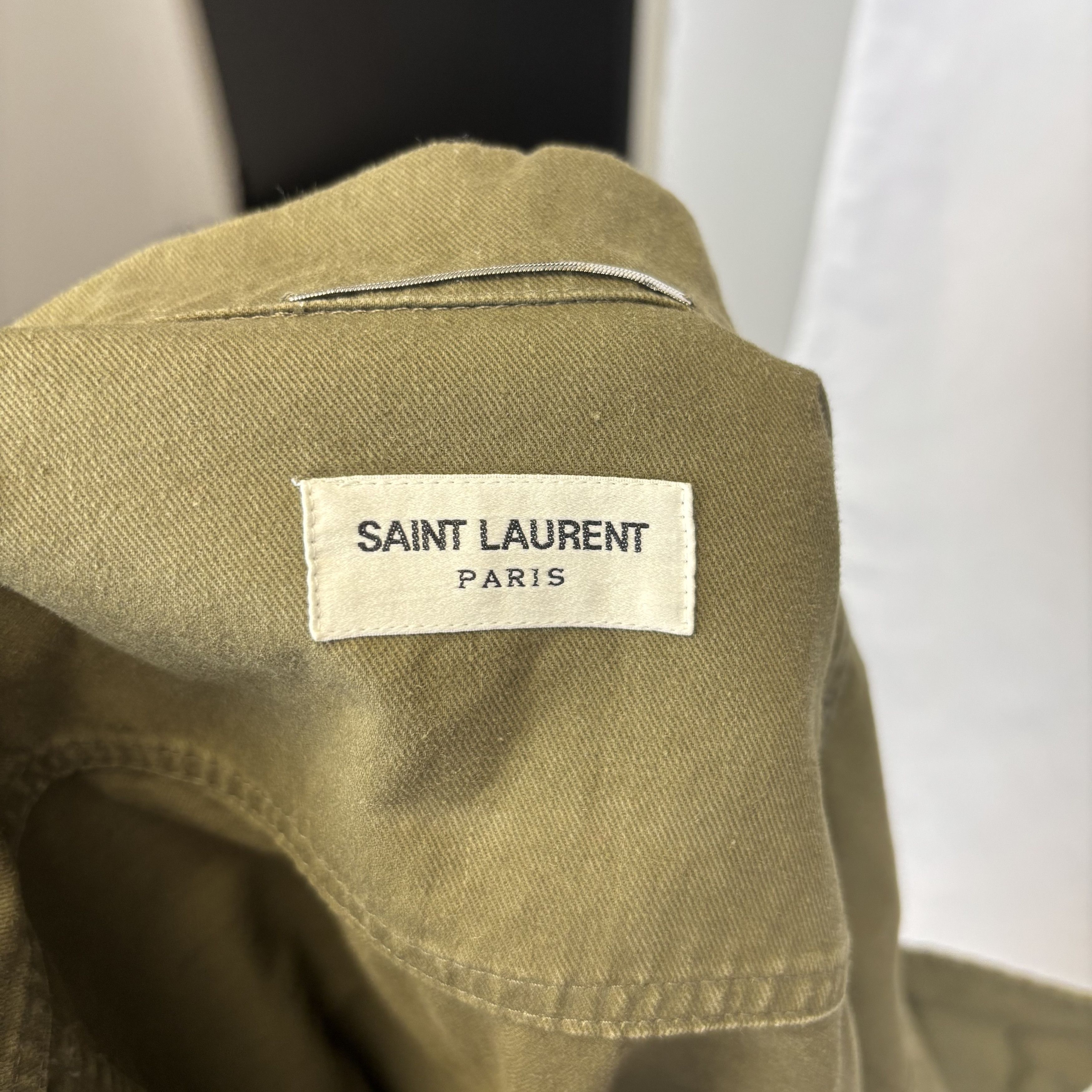 Saint Laurent Paris Saint Laurent Khaki Jacket Size US L / EU 52-54 / 3 - 6 Thumbnail