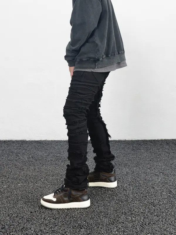 VIBE stack grunge damaged ripped jeans Size US 30 / EU 46 - 2 Thumbnail