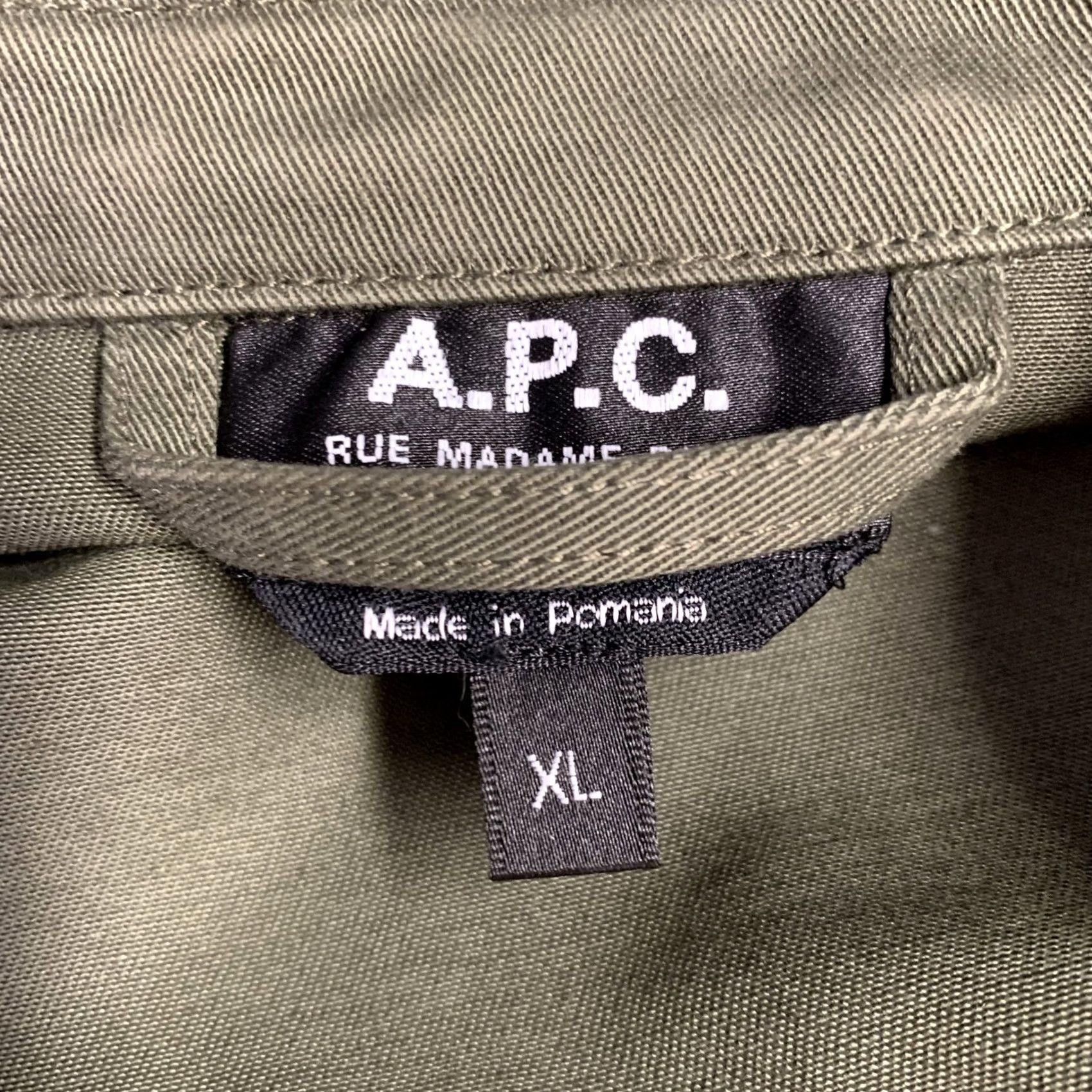 A.P.C. A.P.C. Jacket Size XL Green Olive Twill Cotton Two Pockets Size US XL / EU 56 / 4 - 5 Thumbnail