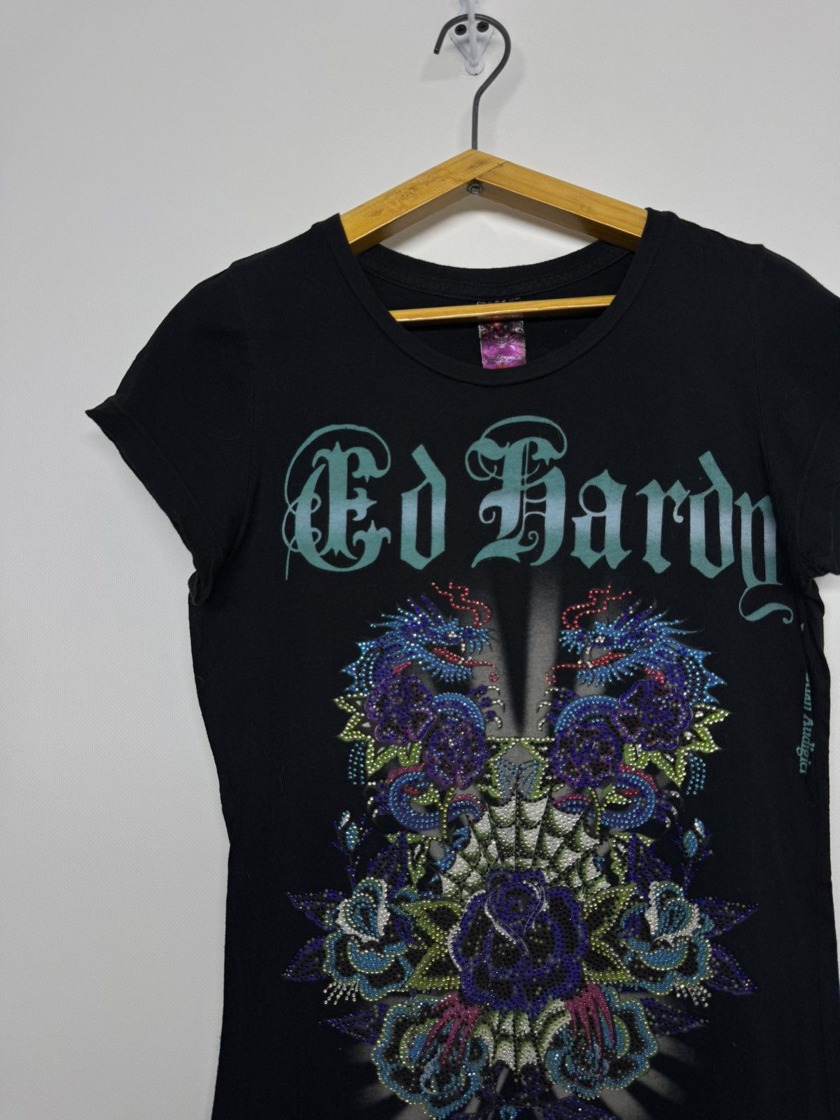 Ed Hardy RARE ED HARDY DOUBLE LOGO T-SHIRT Size M / US 6-8 / IT 42-44 - 8 Thumbnail