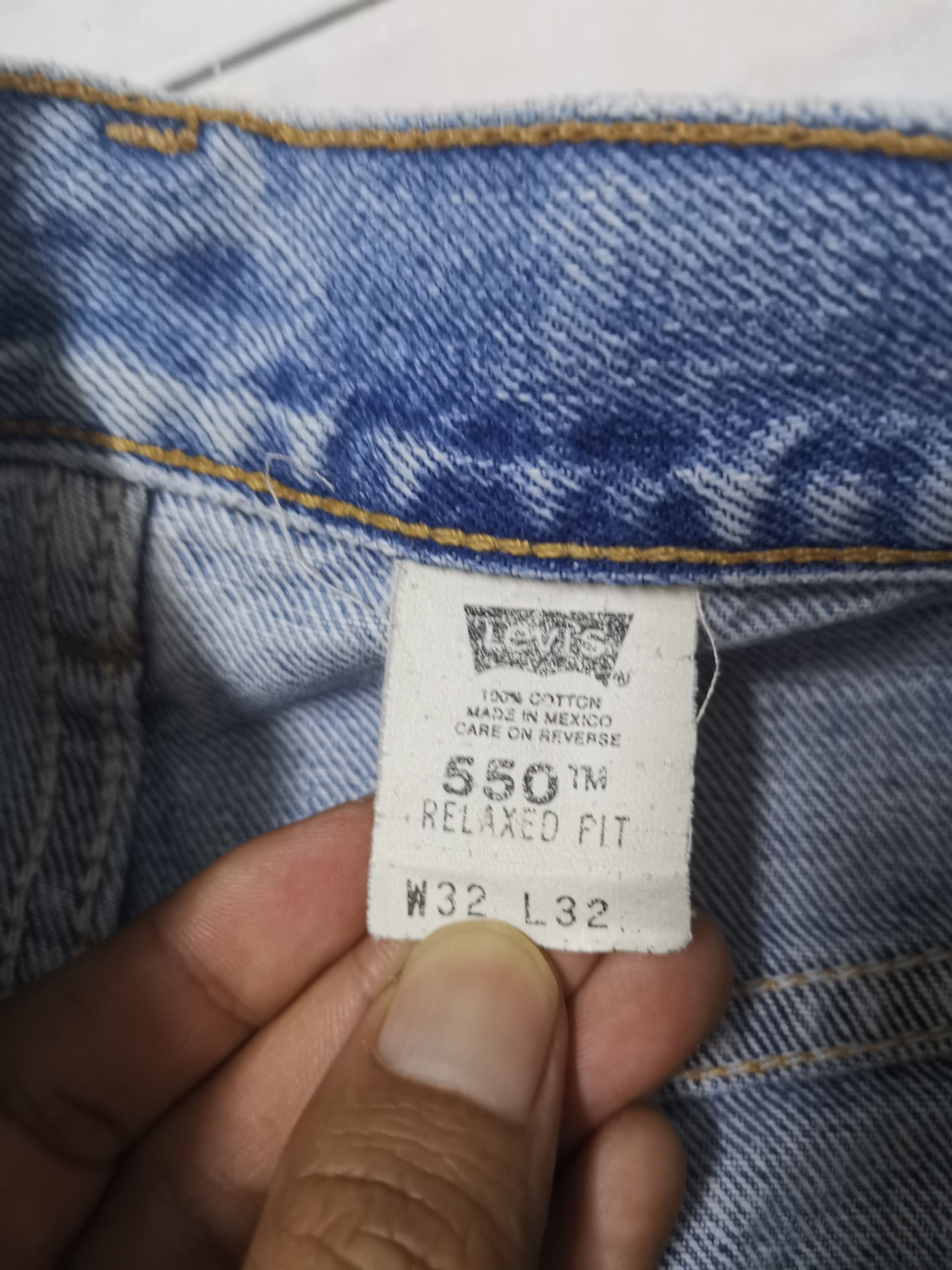 If Six Was Nine Vintage Levis 550 Light blue jeans Size US 32 / EU 48 - 15 Thumbnail