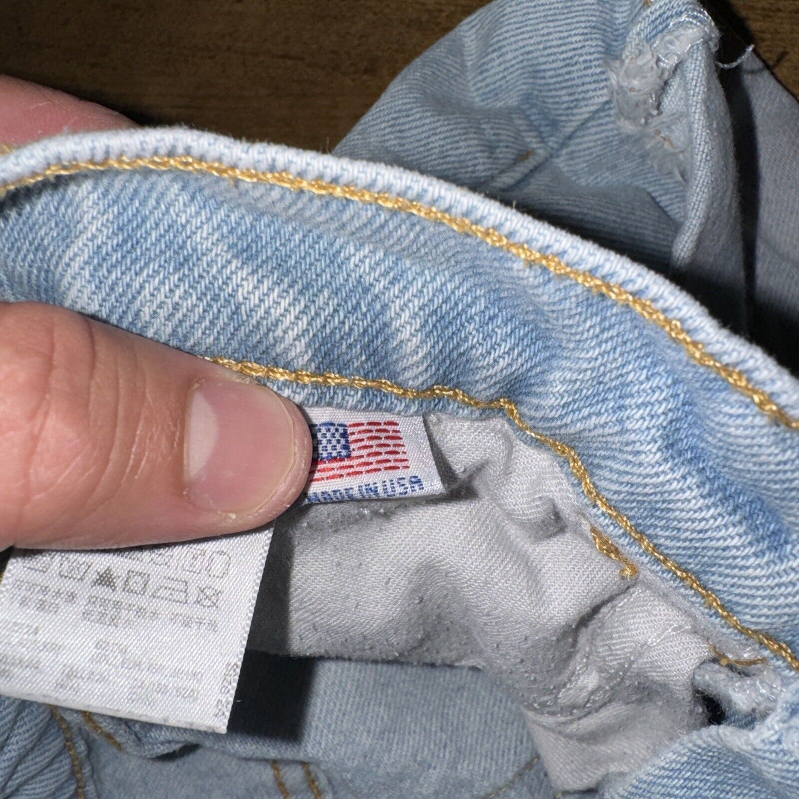American Apparel × Grunt Style × Vintage American Apparel Short Shorts Denim Light Blue Size 26 Size US 26 / EU 42 - 7 Thumbnail