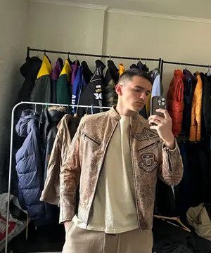 Other Vintage Leather Avant Garde Faded Style Biker Jacket Size US S / EU 44-46 / 1 - 13 Thumbnail