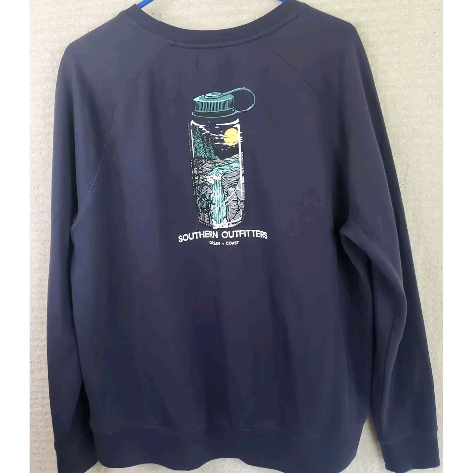 Vintage Ocean & Coast Blue Sweat Shirt Long Sleeve Size 2XL Men's Outdoors Hiking Camping Casual Wear Size US XXL / EU 58 / 5 - 6 Thumbnail