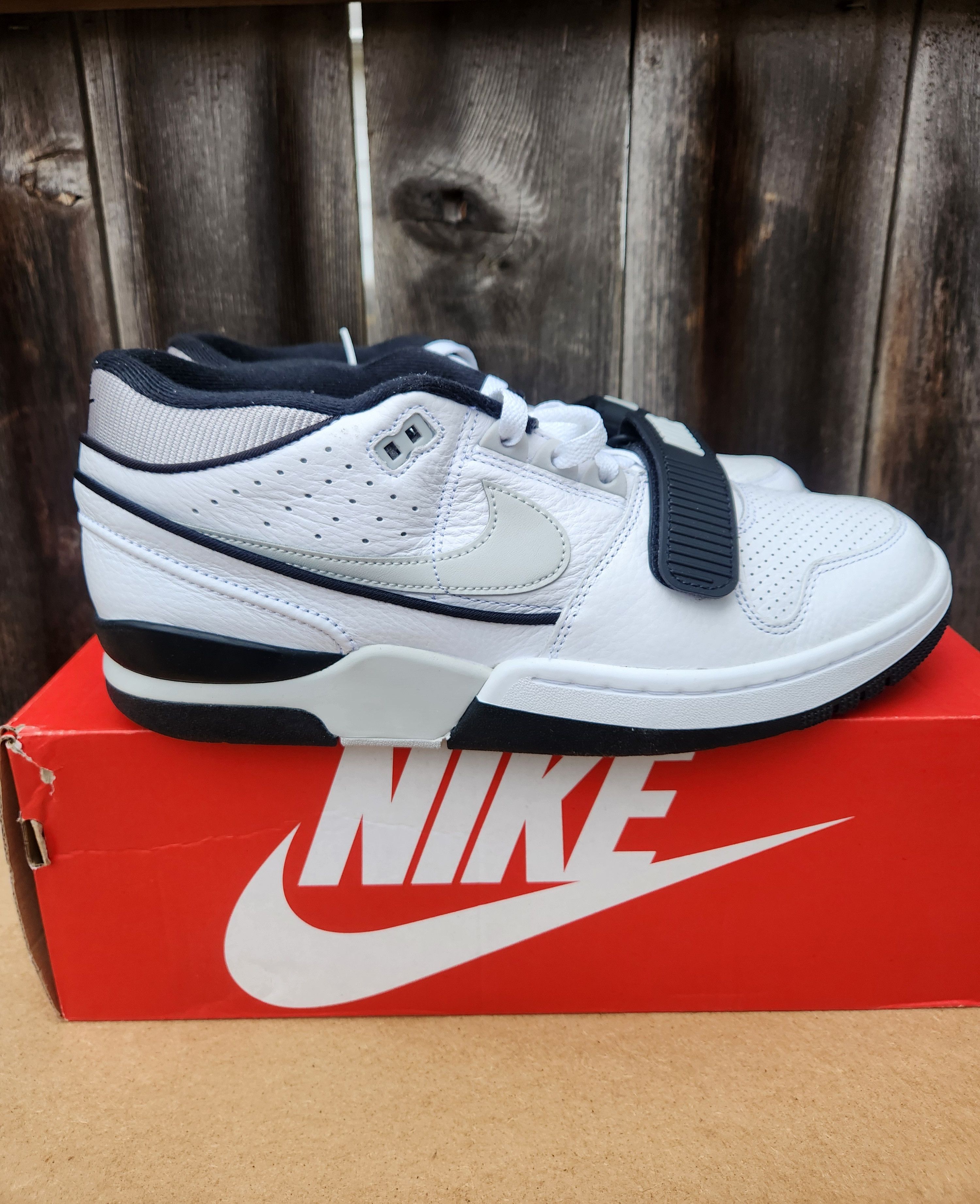 Nike Size 11 - Nike Air Alpha Force 88 White Black Tech Grey Size US 11 / EU 44 - 6 Thumbnail