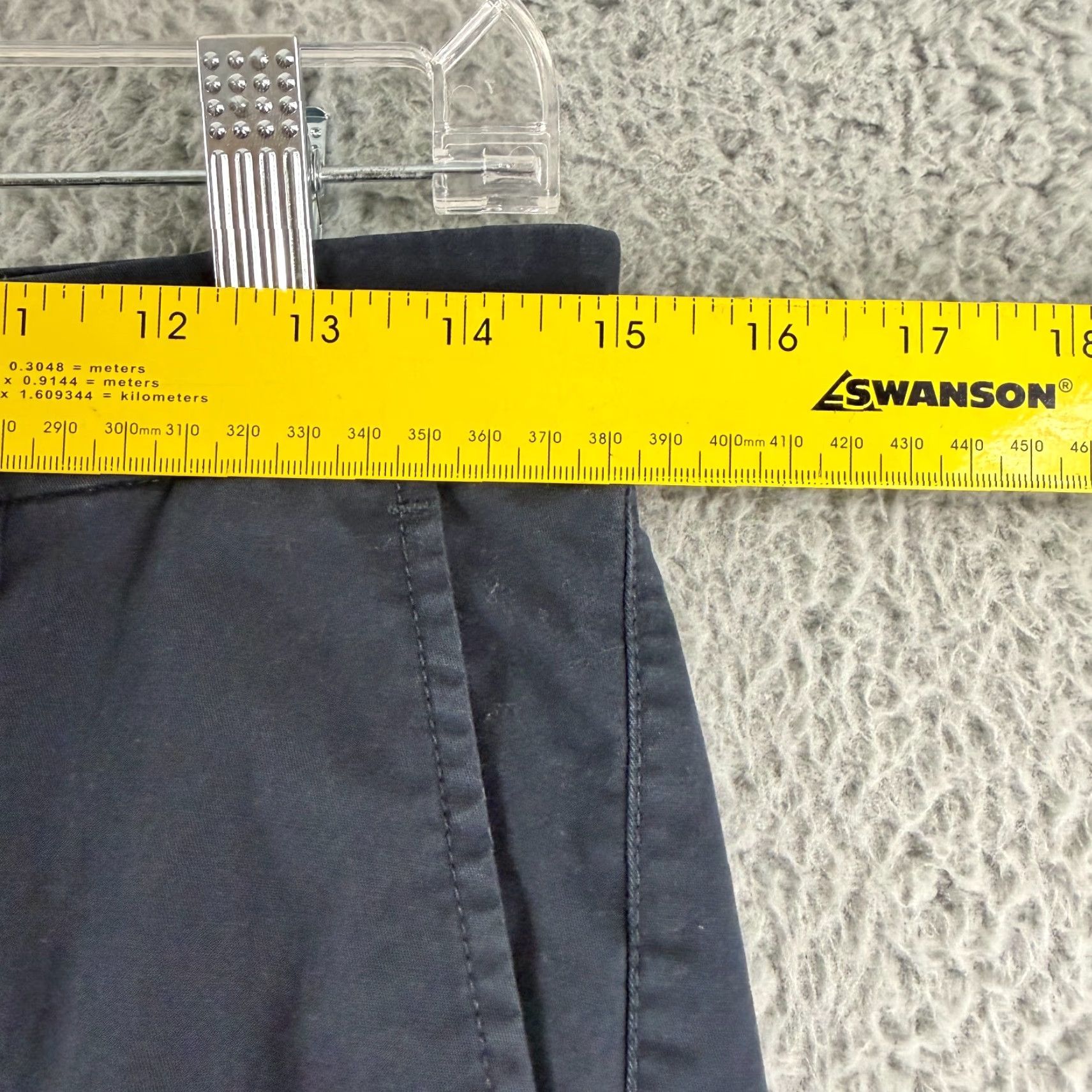Bloomingdale's Bloomingdale's Chino Pants Mens Size 30 Navy Blue Flat Front Straight Leg Regular 30 x 32 Cotton Spandex Pants Mens Blu Size US 30 / EU 46 - 4 Thumbnail