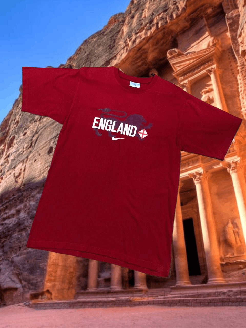 Nike Streetwear T-Shirt Nike big print ENGLAND Y2K Vintage Size US M / EU 48-50 / 2 - 1 Thumbnail