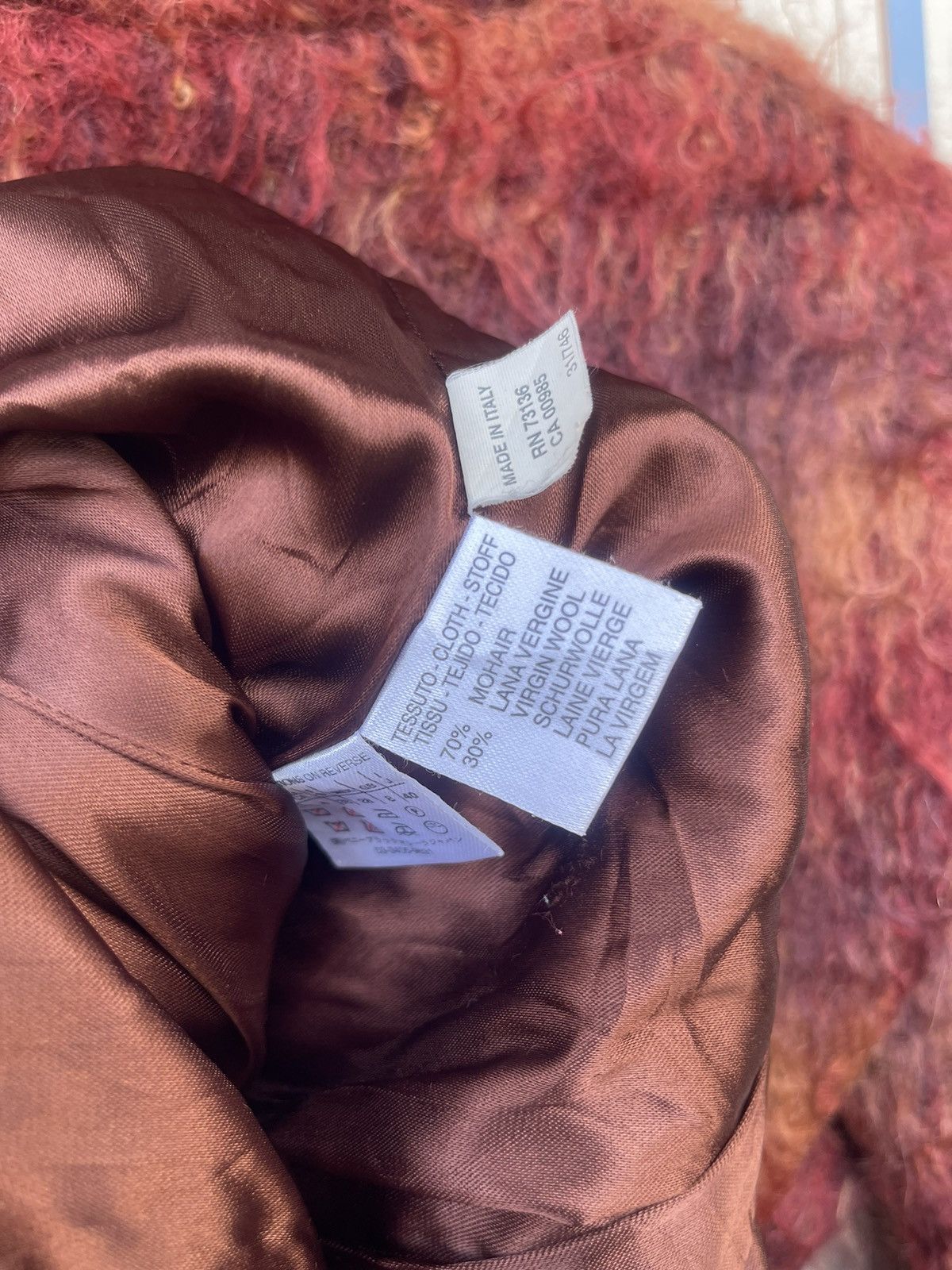 Marella Marella Made in Italy Mohair Wool Plaid Coat Size S / US 4 / IT 40 - 5 Thumbnail