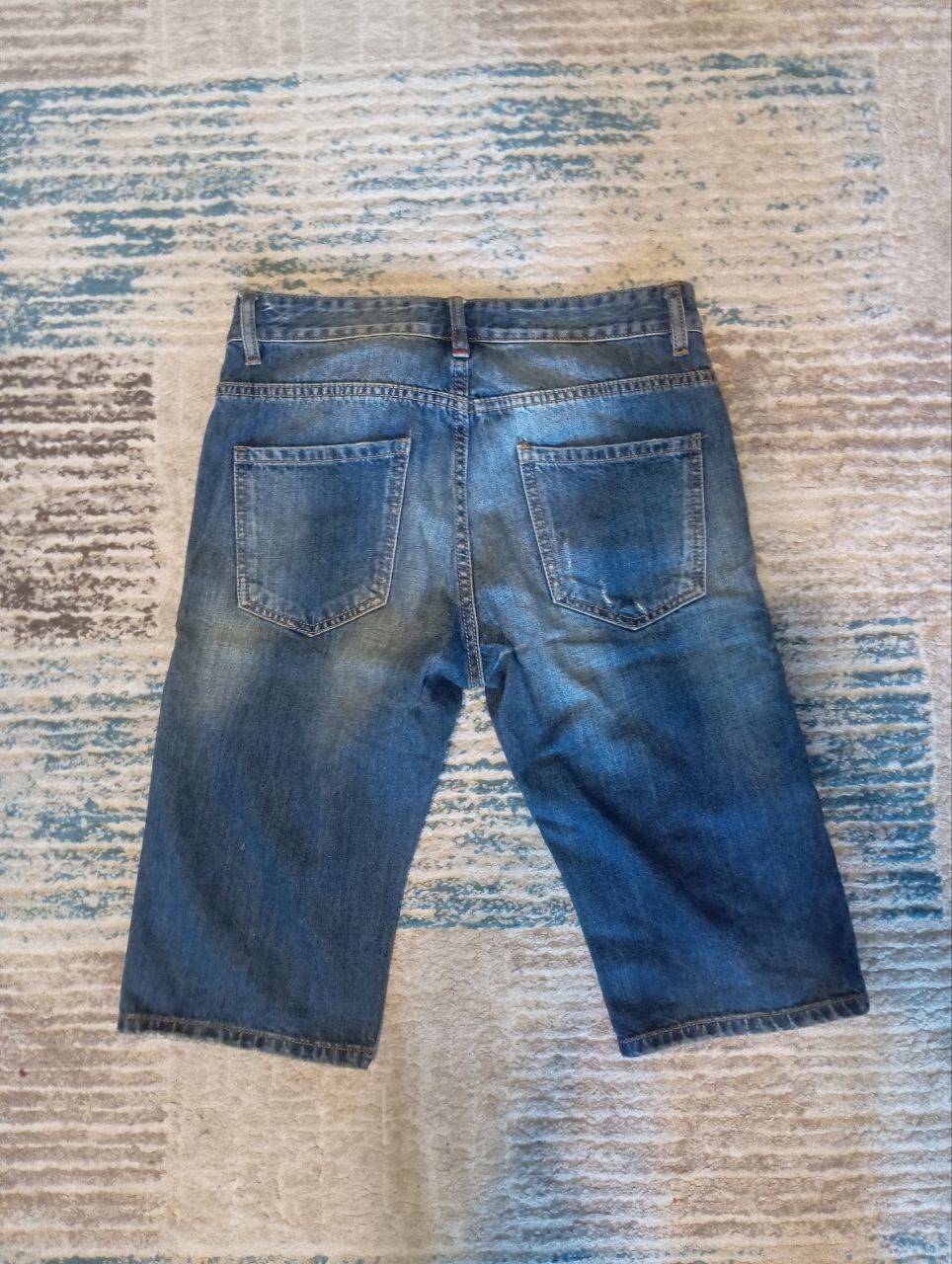 Philipp Plein Philipp Plein "Illegal Fight Club" Straight Cut Denim Shorts Size US 32 / EU 48 - 2 Thumbnail