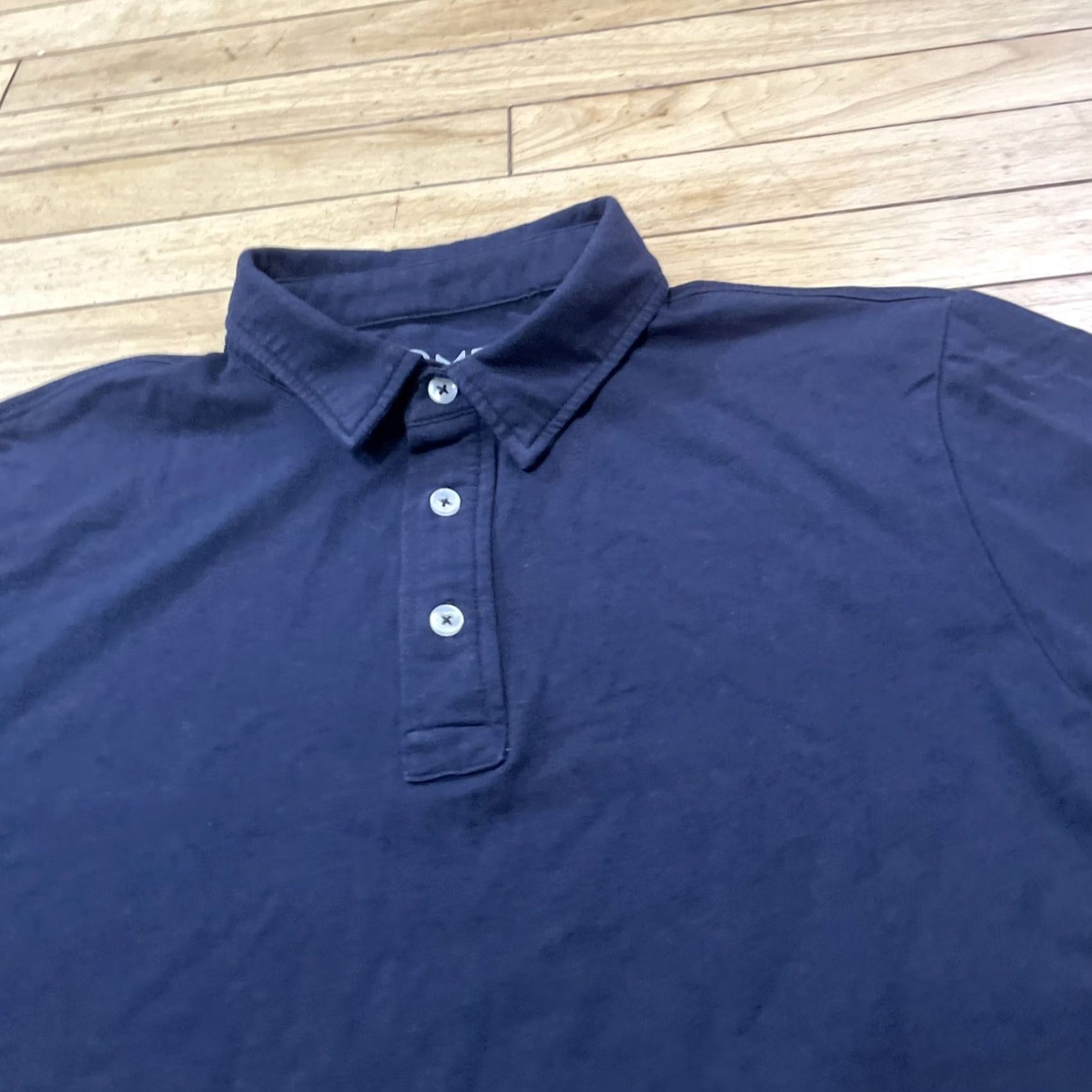 Vintage ROMEO NYC Polo Shirt Mens M Blue Jersey Stretch Modal Cotton Performance Blend Short Sleeve Button Collared Classic Preppy Sports Mens Size US M / EU 48-50 / 2 - 3 Thumbnail