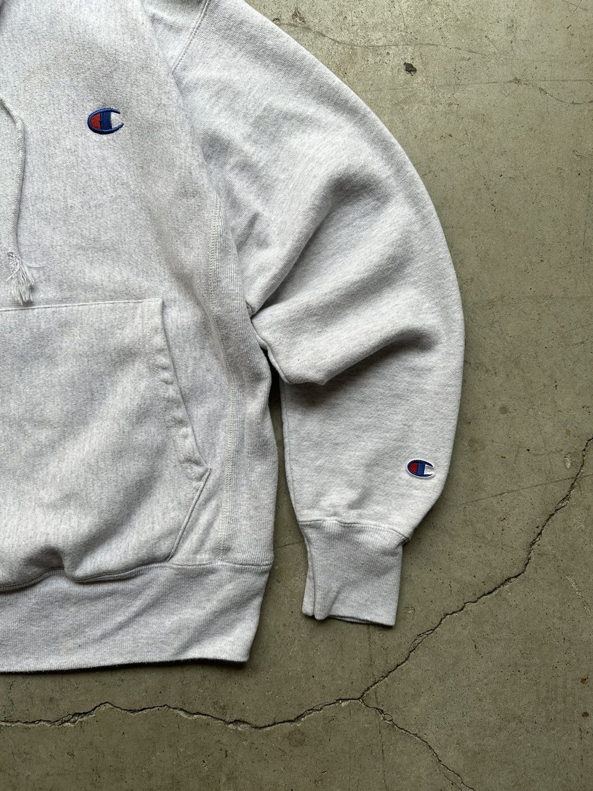 Champion Vintage Y2K Grey Champion reverse weave hoodie Size US S / EU 44-46 / 1 - 2 Thumbnail