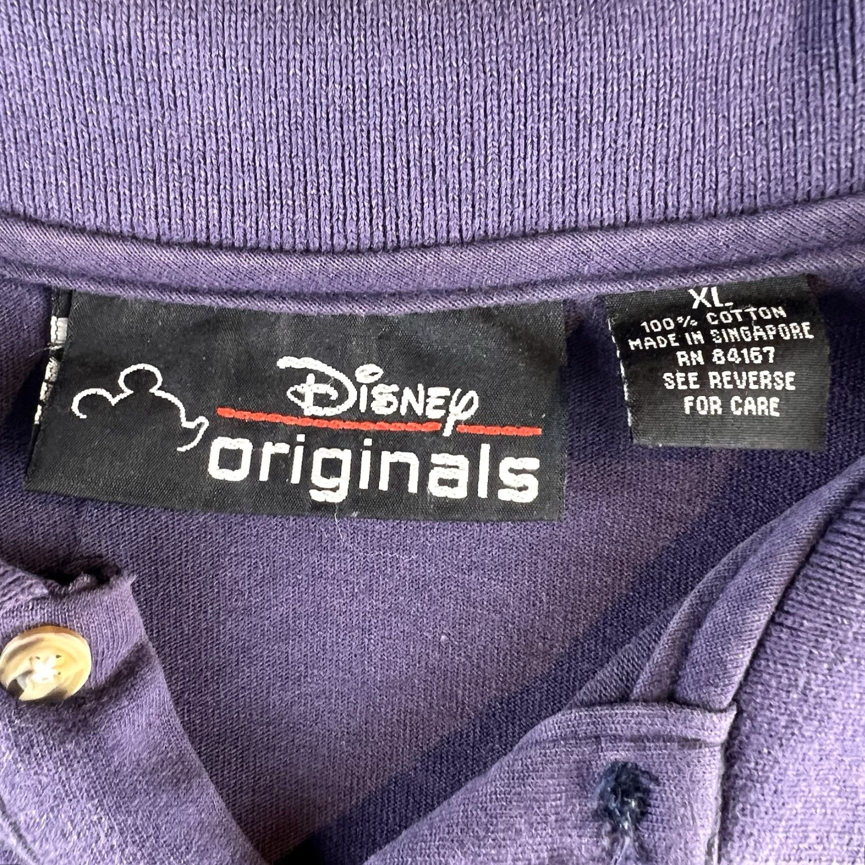 Disney VINTAGE Disney Polo Shirt Mens XL Purple Mickey Logo 90s Golf Polo Shirt Disney Park Originals Size US XL / EU 56 / 4 - 2 Thumbnail