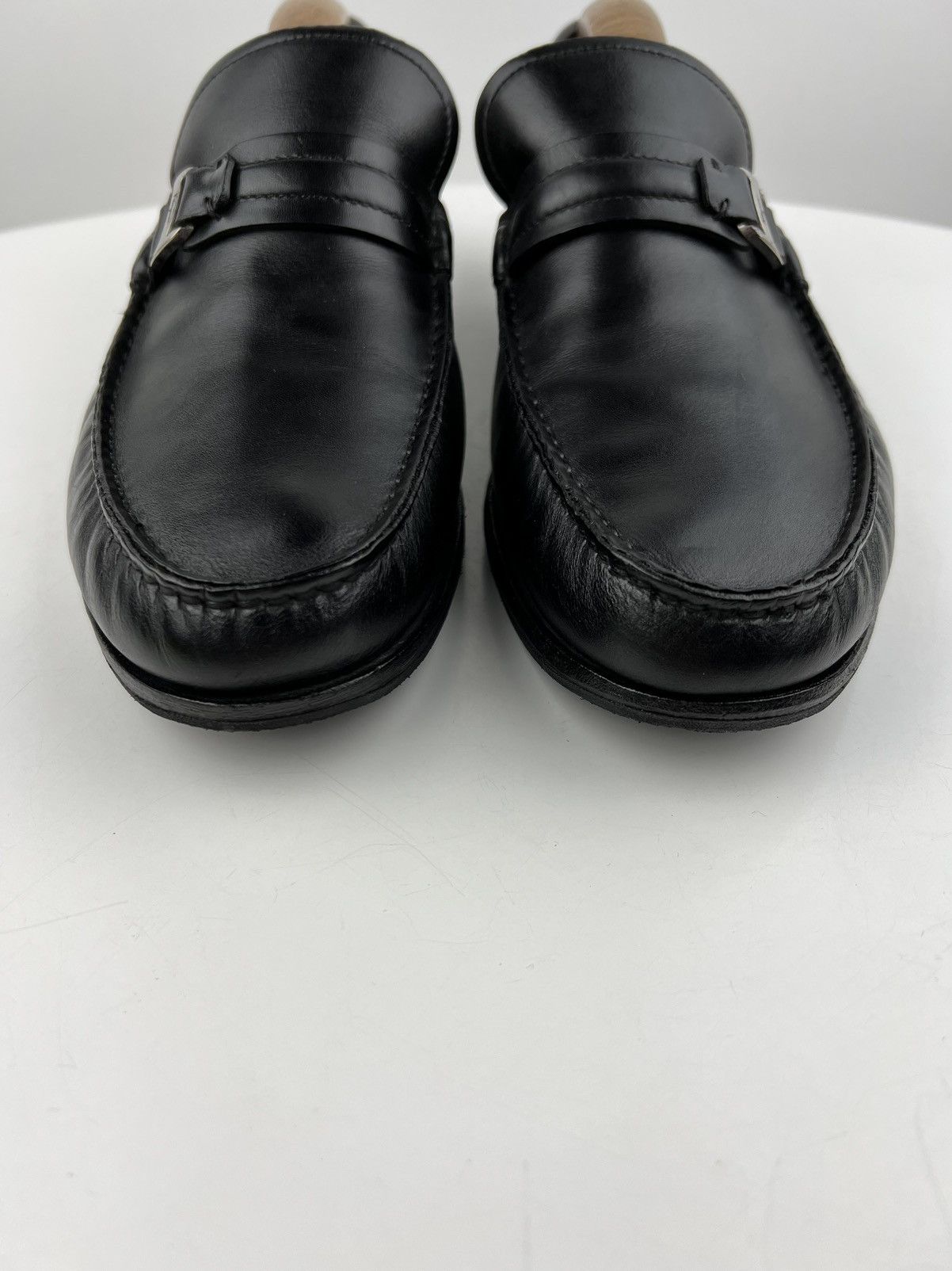 Salvatore Ferragamo SALVATORE FERRAGAMO Loafers Leather Shoes Horsebit Black Men Size US 9 / EU 42 - 6 Thumbnail