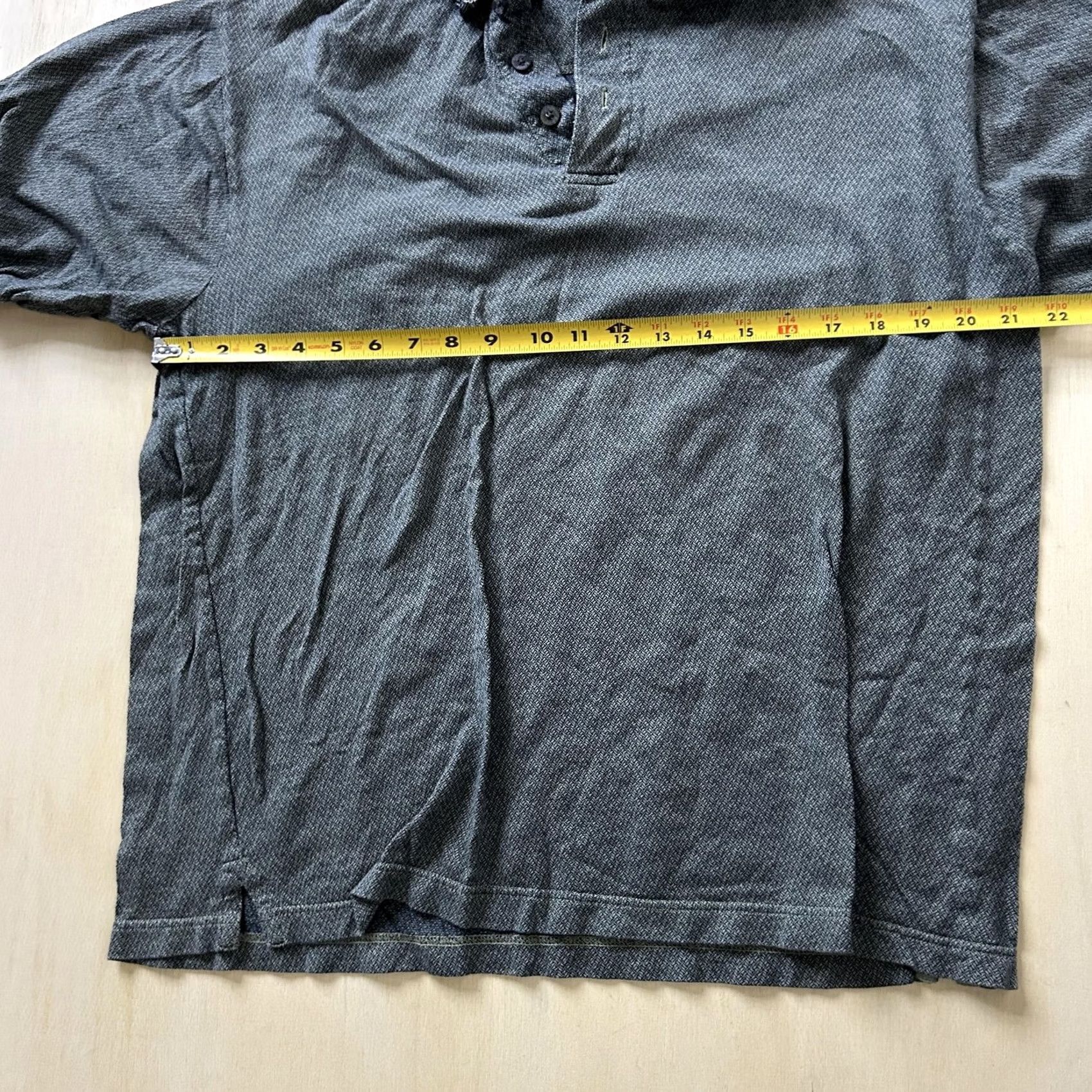 Vintage Arnold Palmer Polo Shirt Mens Medium Gray Herringbone Knit 100% Cotton Golf Size US M / EU 48-50 / 2 - 5 Thumbnail