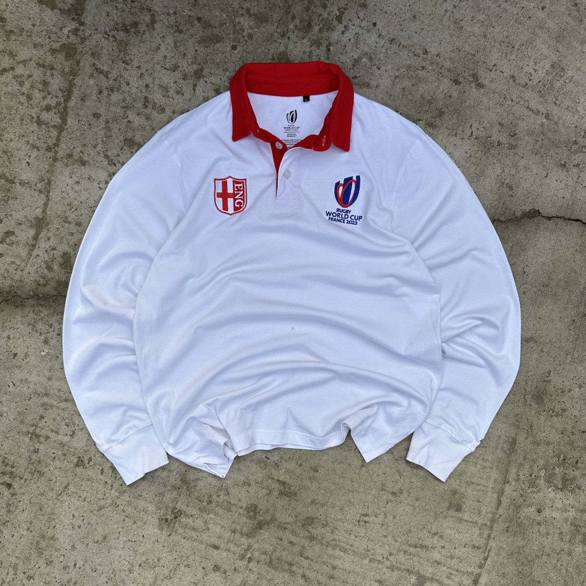 New England Outerwear Vintage Rugby World Cup France 2023 Long-sleeve T-shirts Size US L / EU 52-54 / 3 - 1 Thumbnail