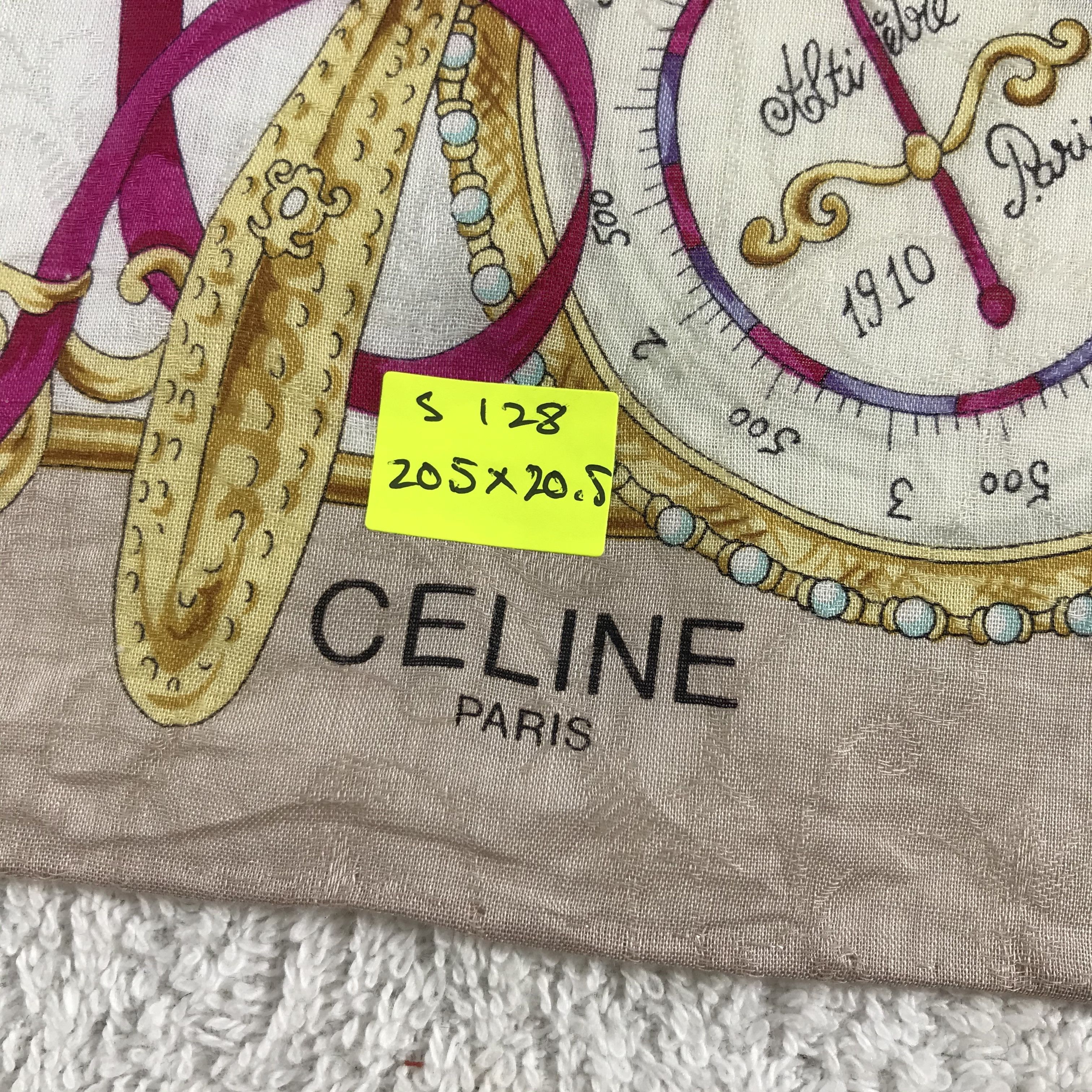 Celine × Vintage Celine Bandana / Handkerchief / Neckerchief - S128 Size ONE SIZE - 5 Thumbnail