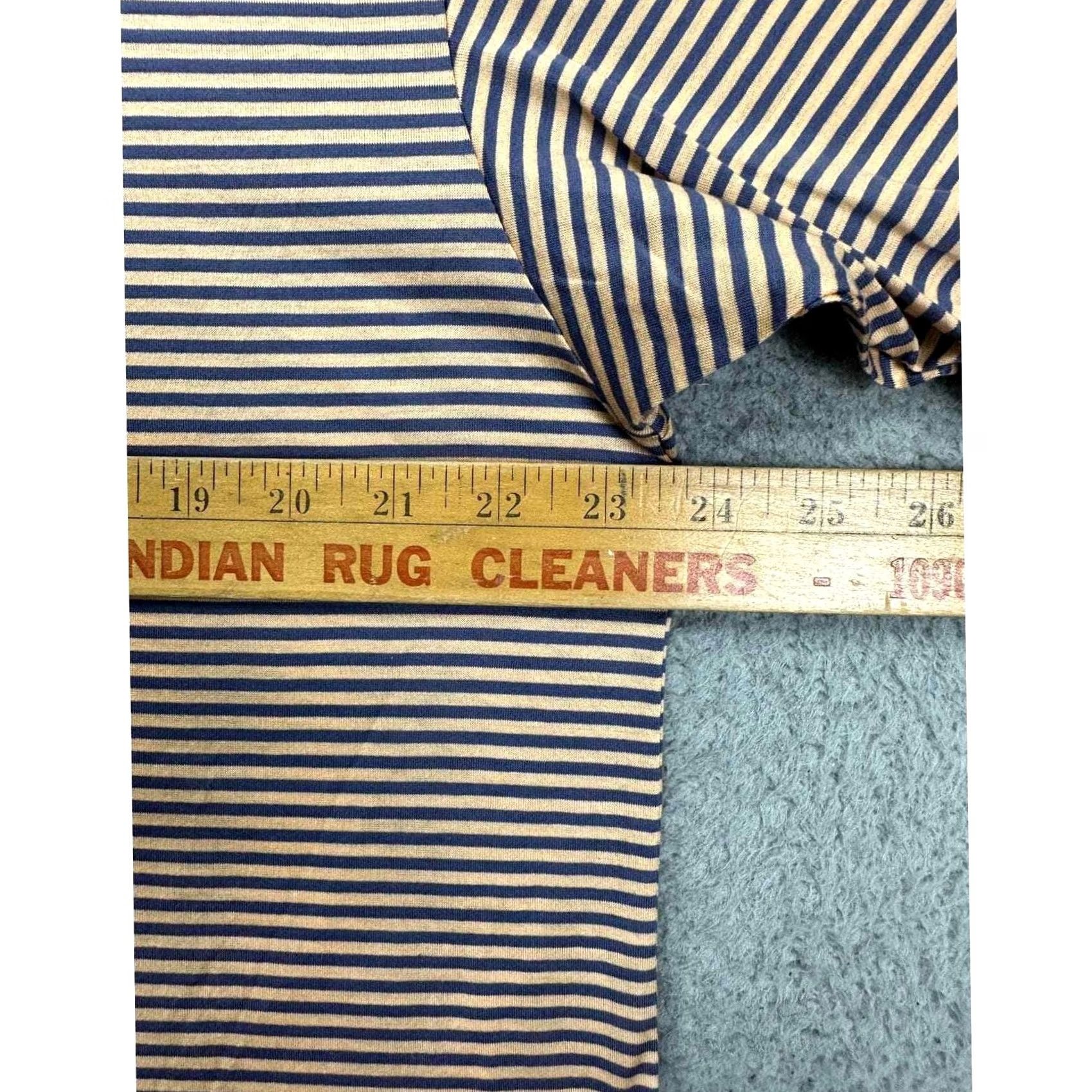 Vintage Bobby Jones Polo Shirt Mens Large Orange Blue Candy Stripe Golf Athletic Rugby Shirt Size US L / EU 52-54 / 3 - 6 Thumbnail