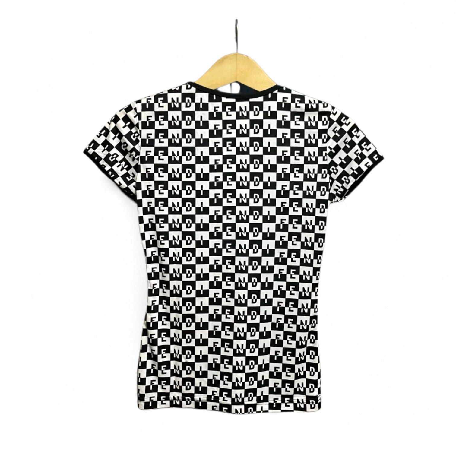 Fendi Fendi Vintage FF Logo T Shirt Top Size S / US 4 / IT 40 - 3 Thumbnail