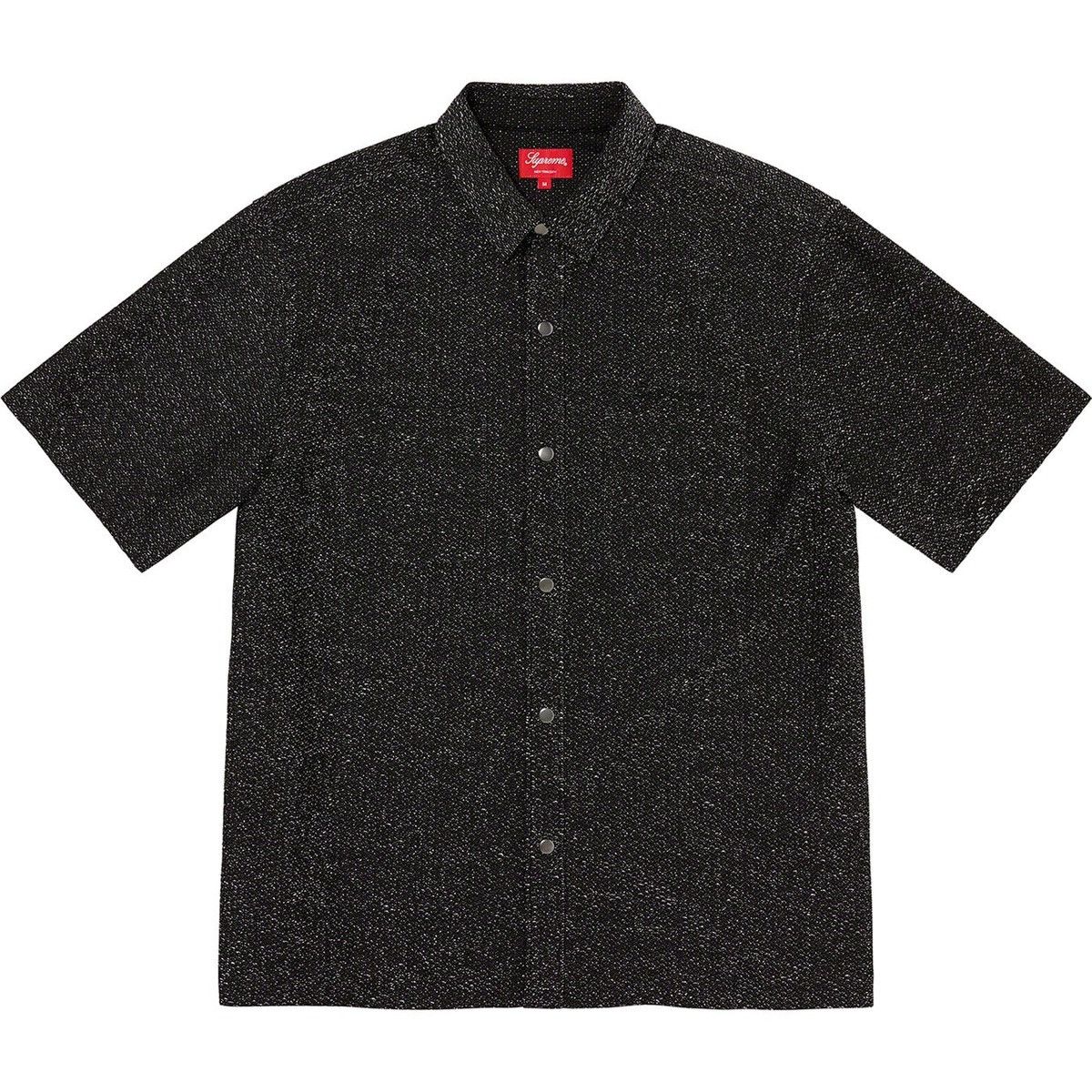 Supreme Supreme Studded Patch S/S Work Shirt Black | Grailed