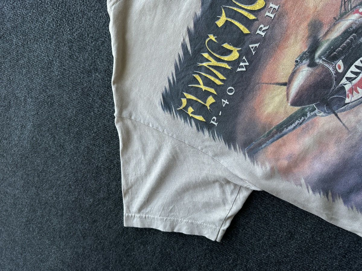 Other FLYING TIGER 🚨 P40 WARHOUSE BIG LOGO MEN BEIGE TEE Size US M / EU 48-50 / 2 - 4 Thumbnail