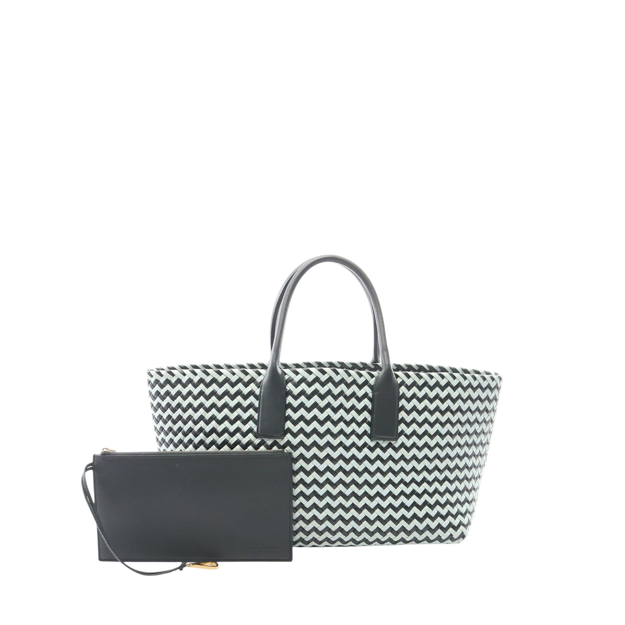Bottega Veneta Bicolor Leather Intrecciato Tote Size ONE SIZE - 1 Thumbnail