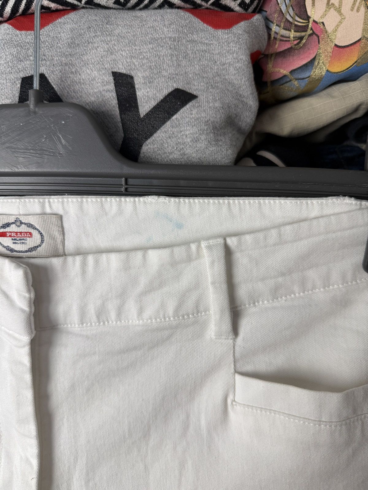 Prada Vintage Prada White Tab casual pants Size 30" / US 8 / IT 44 - 11 Thumbnail