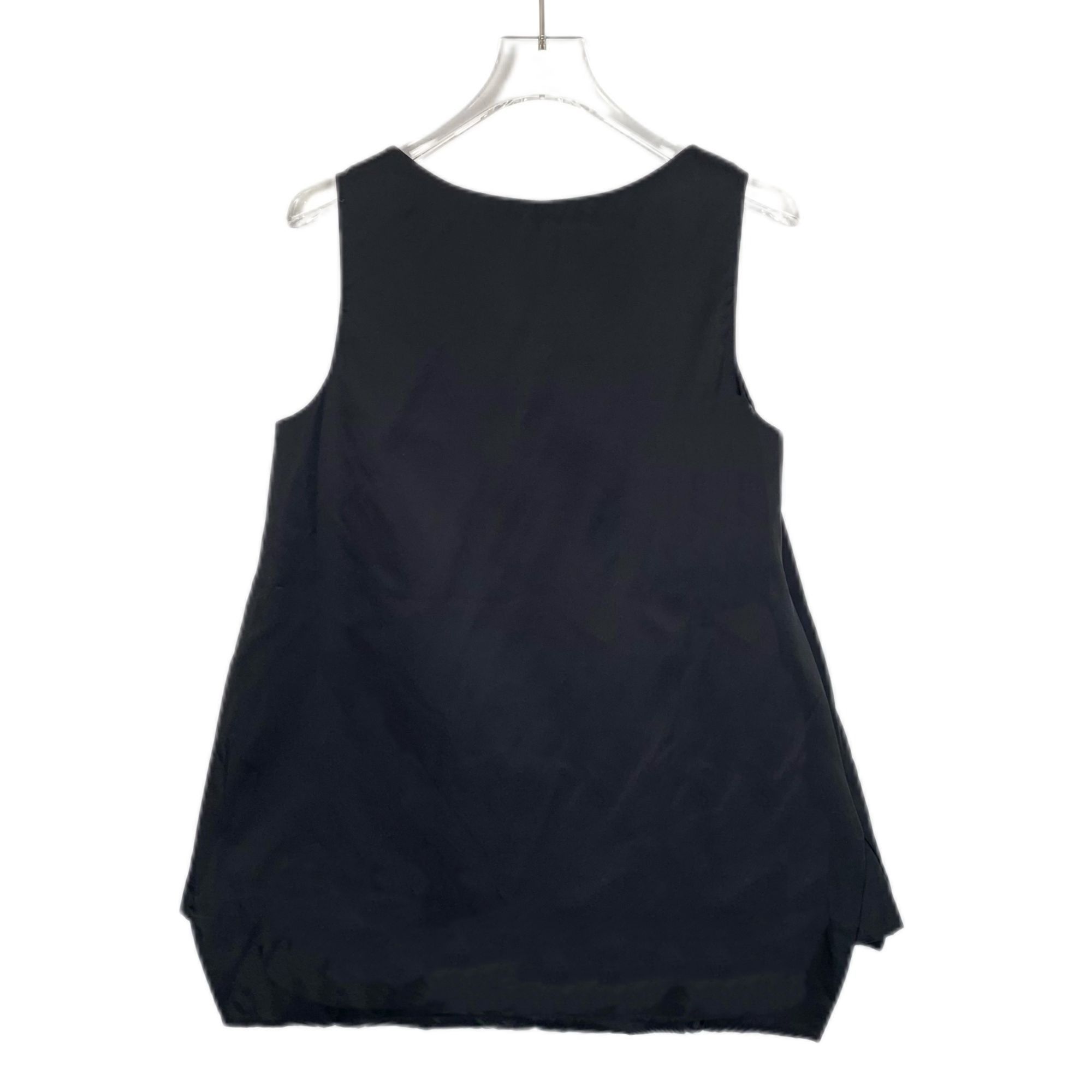 Prada Prada Black Triangle Logo Sleeveless Crew Neck Dress (Size X Size XS / US 0-2 / IT 36-38 - 2 Thumbnail