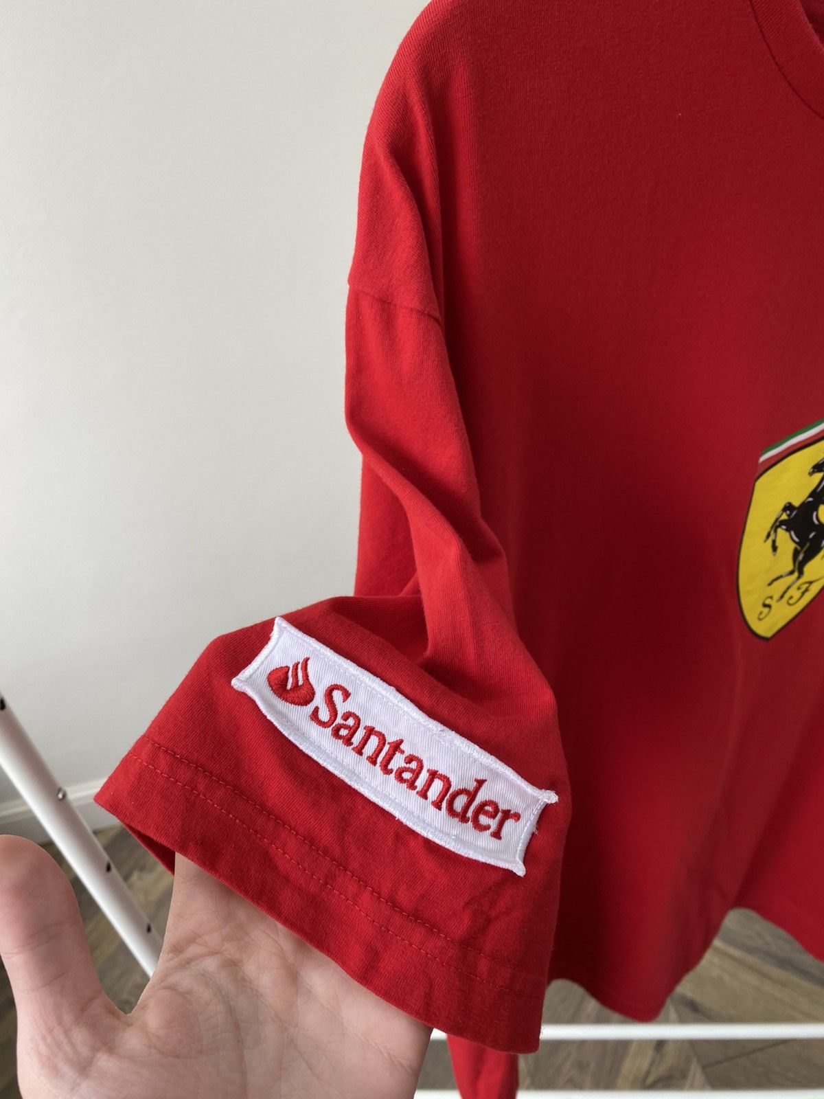 Ferrari × Vintage Vintage Ferrari Big Logo Racing T-Shirt Size US XL / EU 56 / 4 - 5 Thumbnail