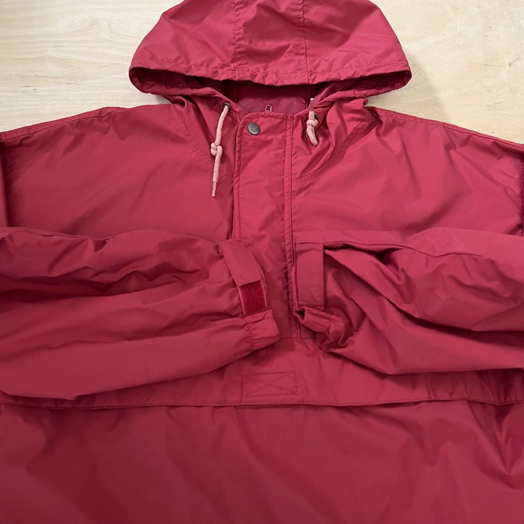 Gap VINTAGE Gap Anorak Jacket Windbreaker Nylon Red Large Men's Zip Size US L / EU 52-54 / 3 - 4 Thumbnail