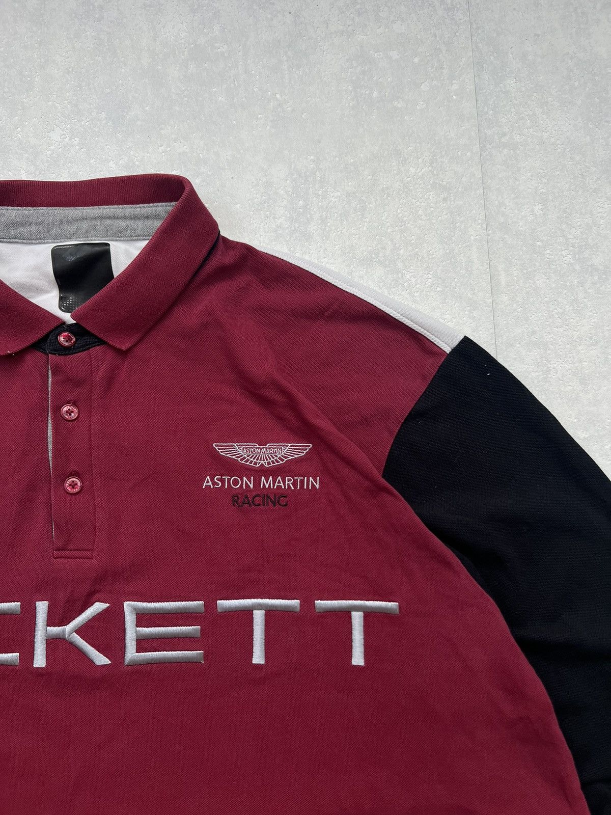 Hackett 00’s HACKETT X ASTON MARTIN RARE LONGSLEEVE POLO TEE Y2K Size US XXL / EU 58 / 5 - 4 Thumbnail