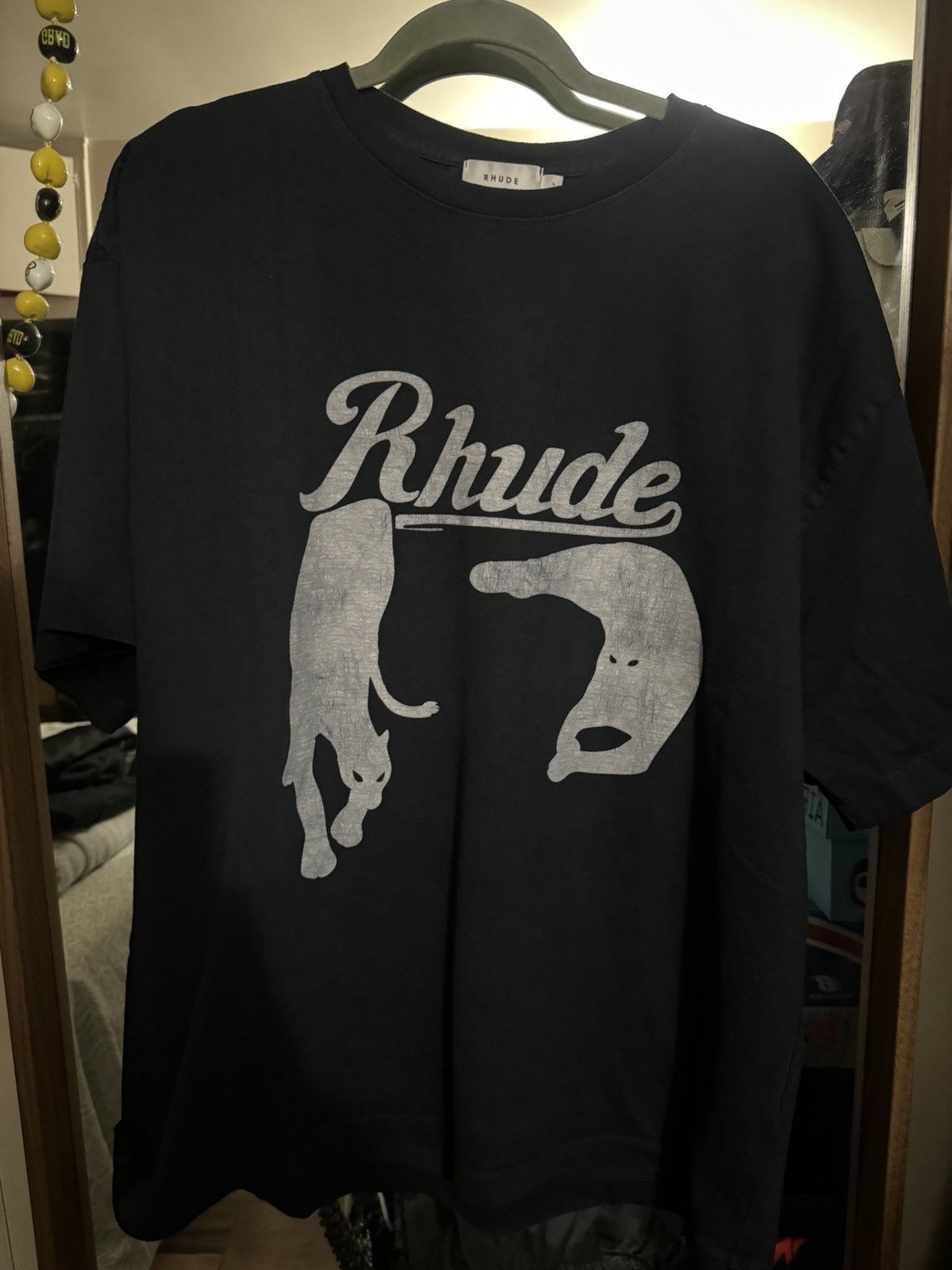 Rhude Leopard T-shirt Navy