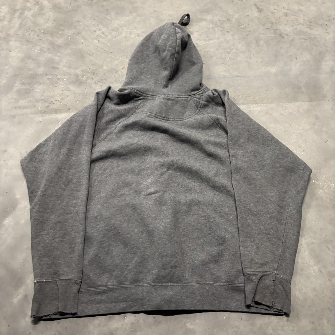 Japanese Brand × Vintage Crazy Vintage 90s Grey Penn State College Distressed Zip Up Hoodie! Size US L / EU 52-54 / 3 - 7 Thumbnail