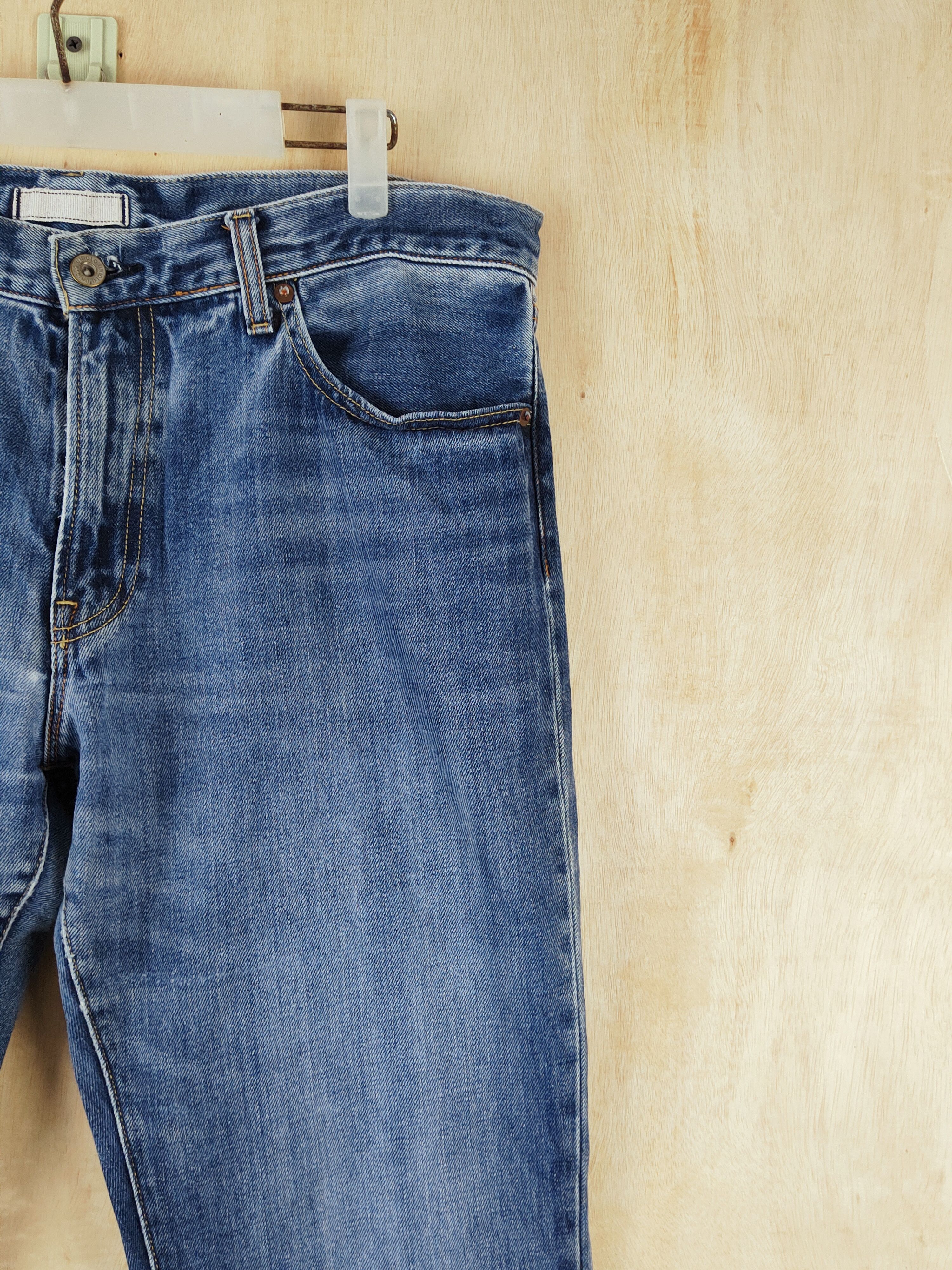 Japanese Brand Uniqlo japanese fabric by Kaihara Ripped Jeans #S2646 Size US 36 / EU 52 - 5 Thumbnail