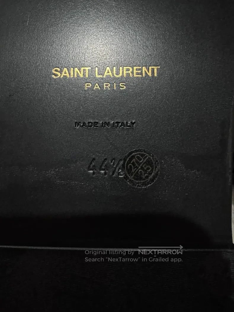Saint Laurent Paris Saint Laurent Paris Woven Men's Slippers Sandals Size US 11.5 / EU 44-45 - 5 Thumbnail