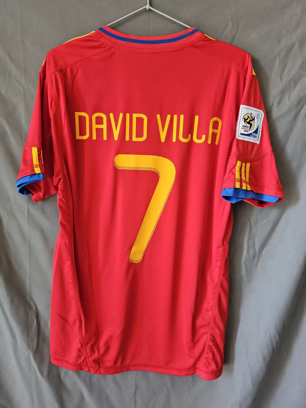 #7 David Villa Jersey 2010 Spain Home