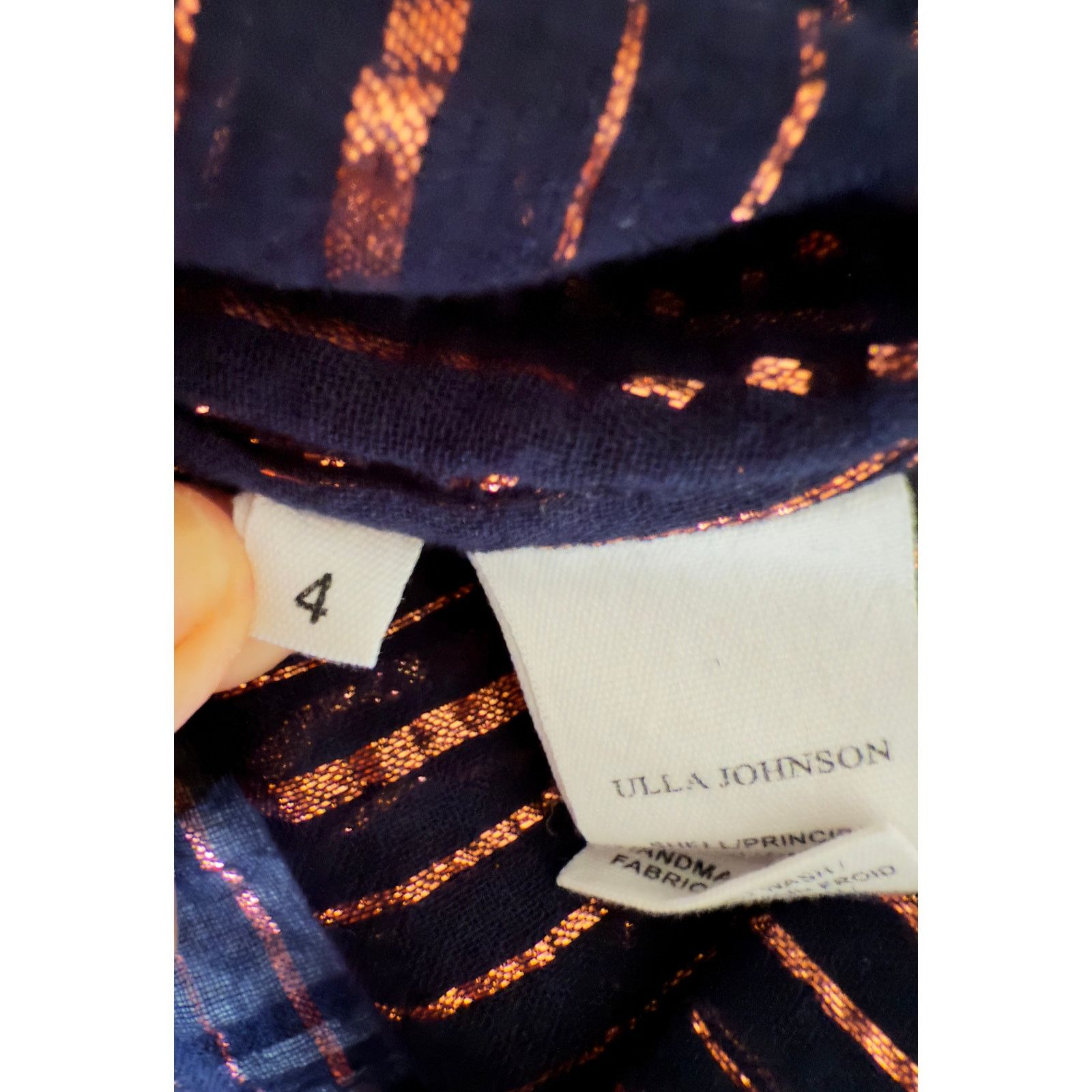 Ulla Johnson Ulla Johnson Cora Metallic Striped Top $210 size 4 Size S / US 4 / IT 40 - 12 Thumbnail