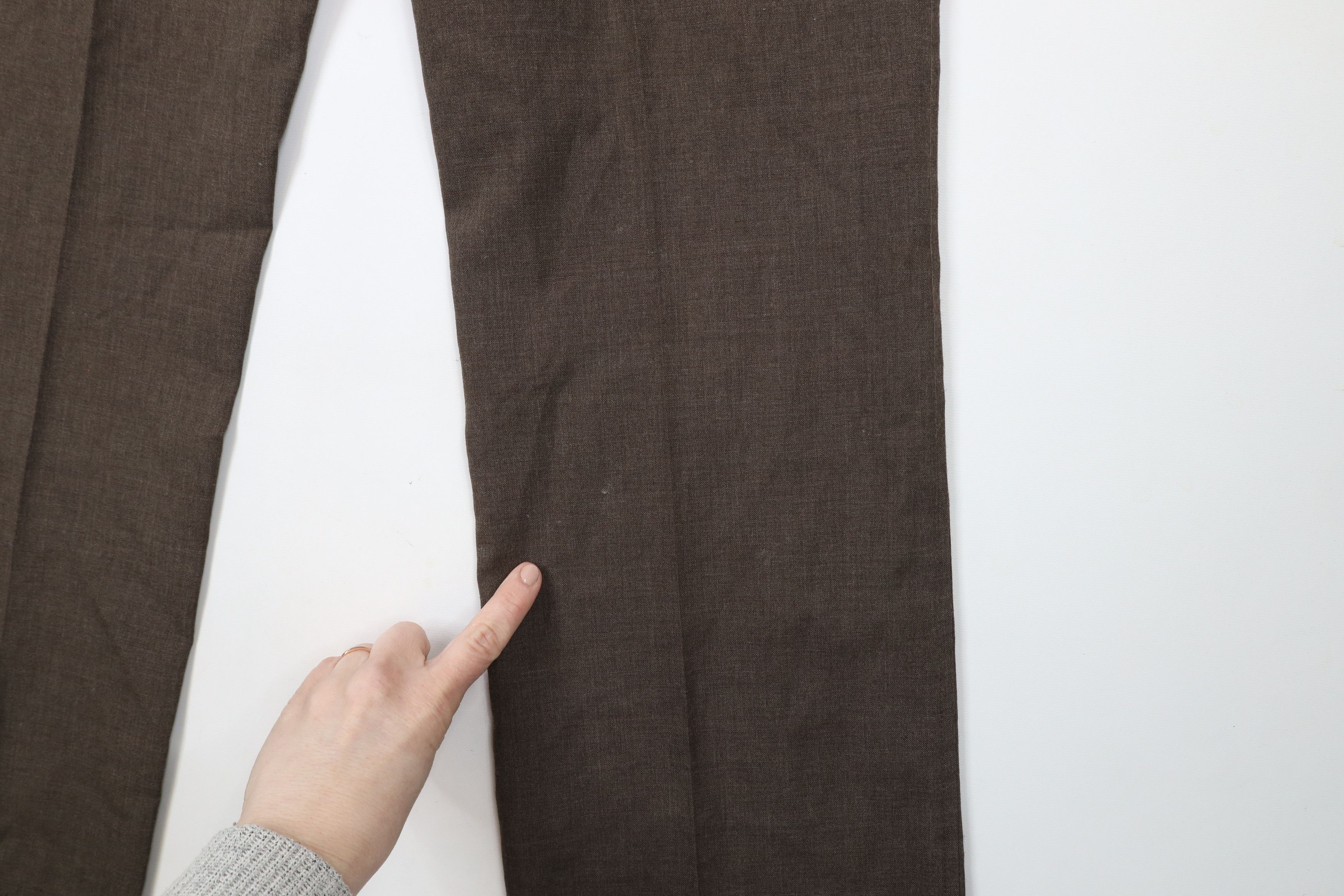 Vintage Vintage 70s Streetwear Wool Wide Leg Chino Pants Brown Size US 30 / EU 46 - 14 Thumbnail