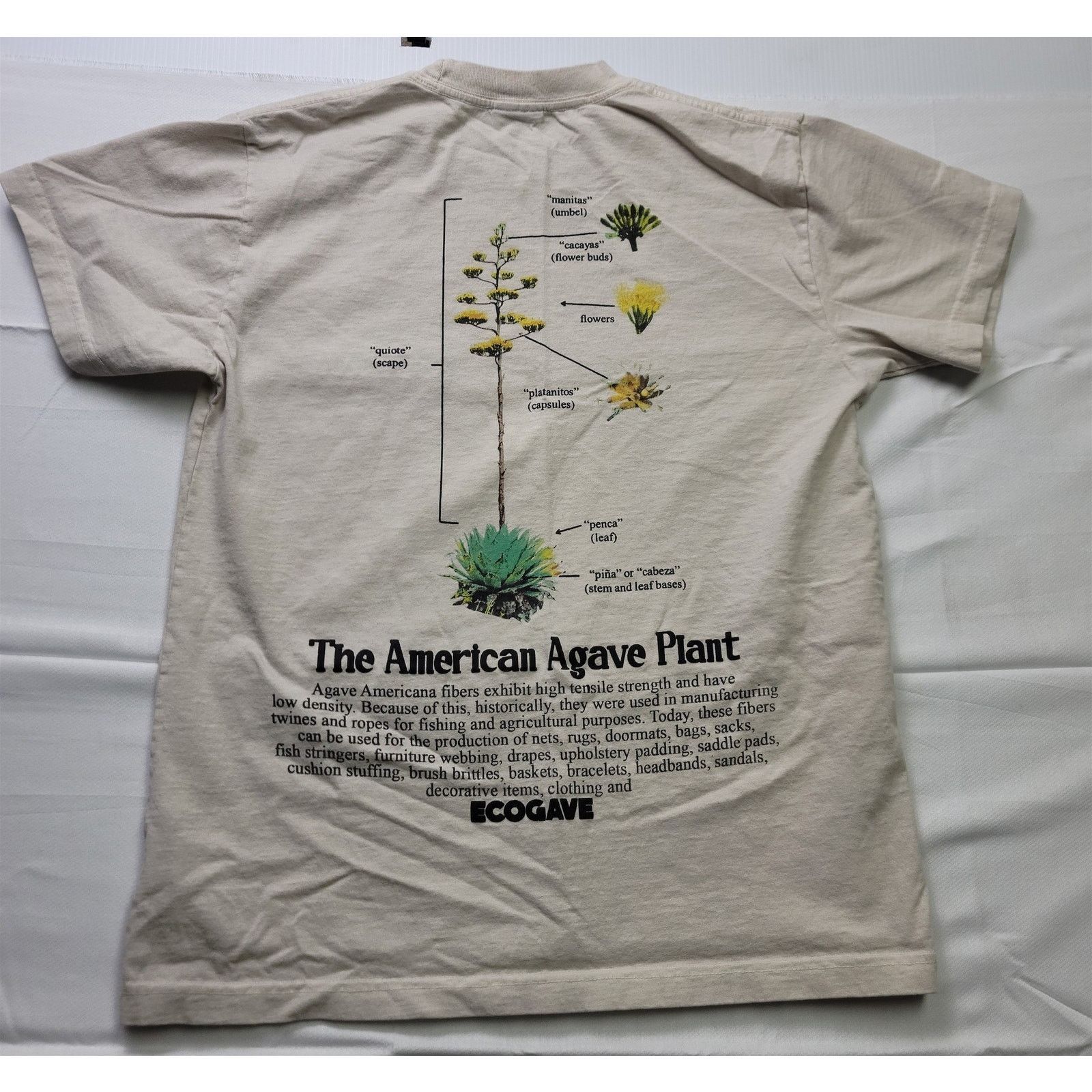 Other Remaining Factor Ecogave Men's T-shirt Medium Ivory Agave Size US M / EU 48-50 / 2 - 4 Thumbnail