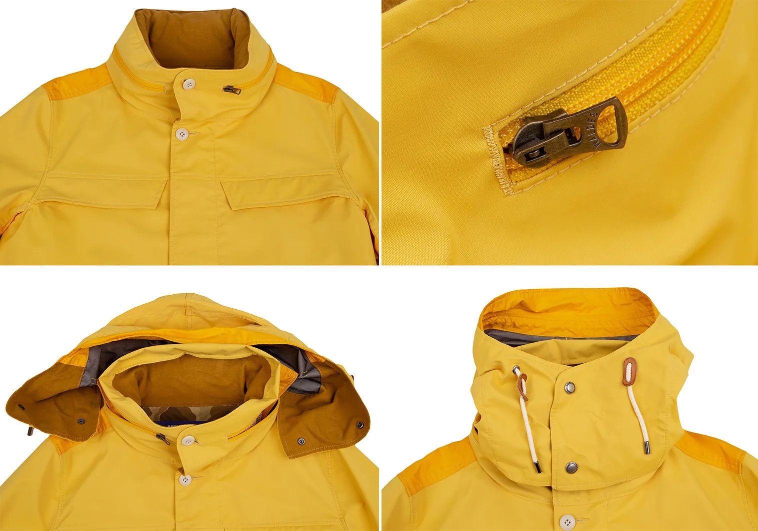 Junya Watanabe Camo Panel Nylon Taffeta Mountain Jacket Yellow L Size US L / EU 52-54 / 3 - 2 Thumbnail