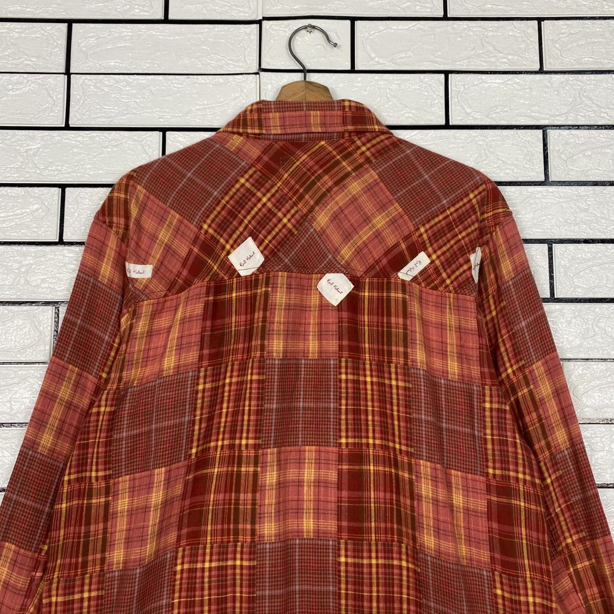 Issey Miyake 📌Vintage Wool Zipper Jacket Karl Helmut Tartan Design Size US L / EU 52-54 / 3 - 10 Thumbnail